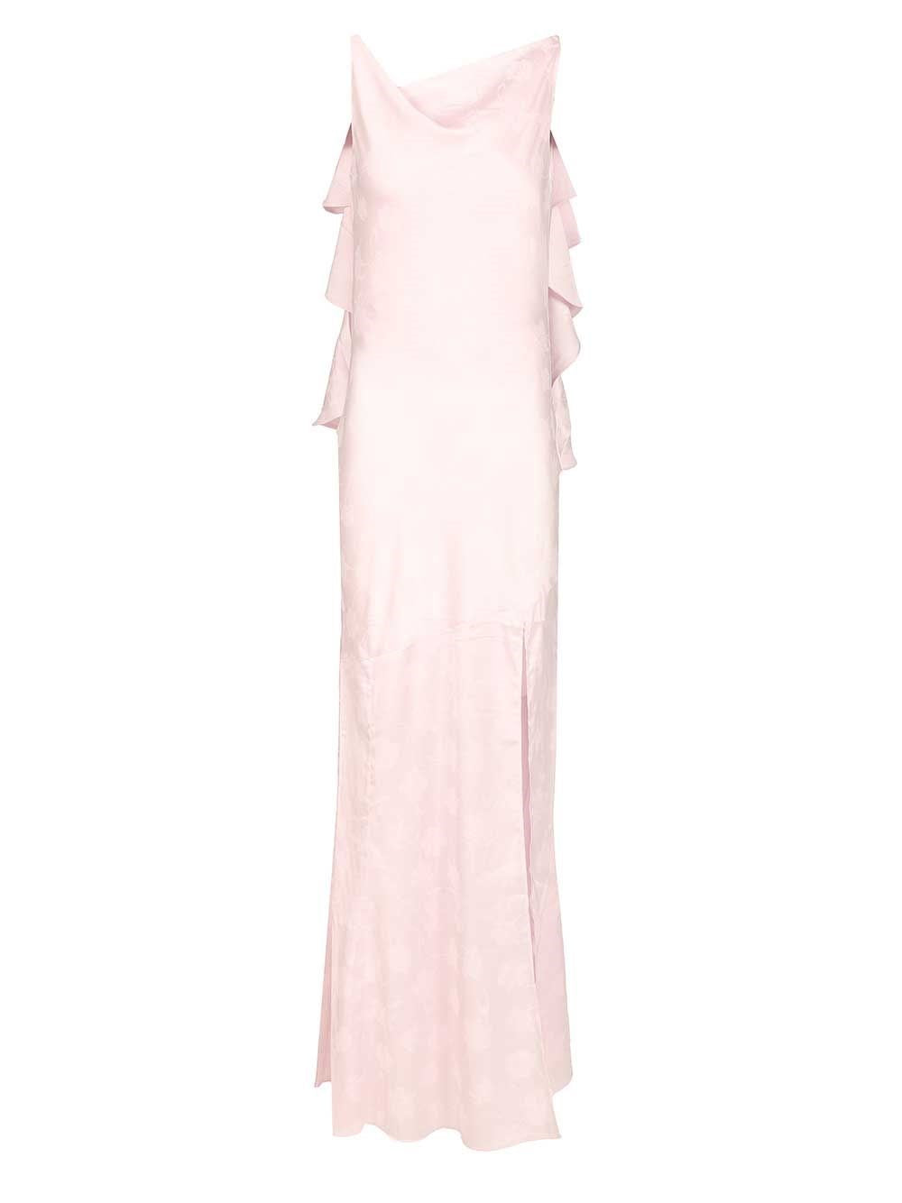 Rotate Women Long Satin Jacquard Dress ROTATE