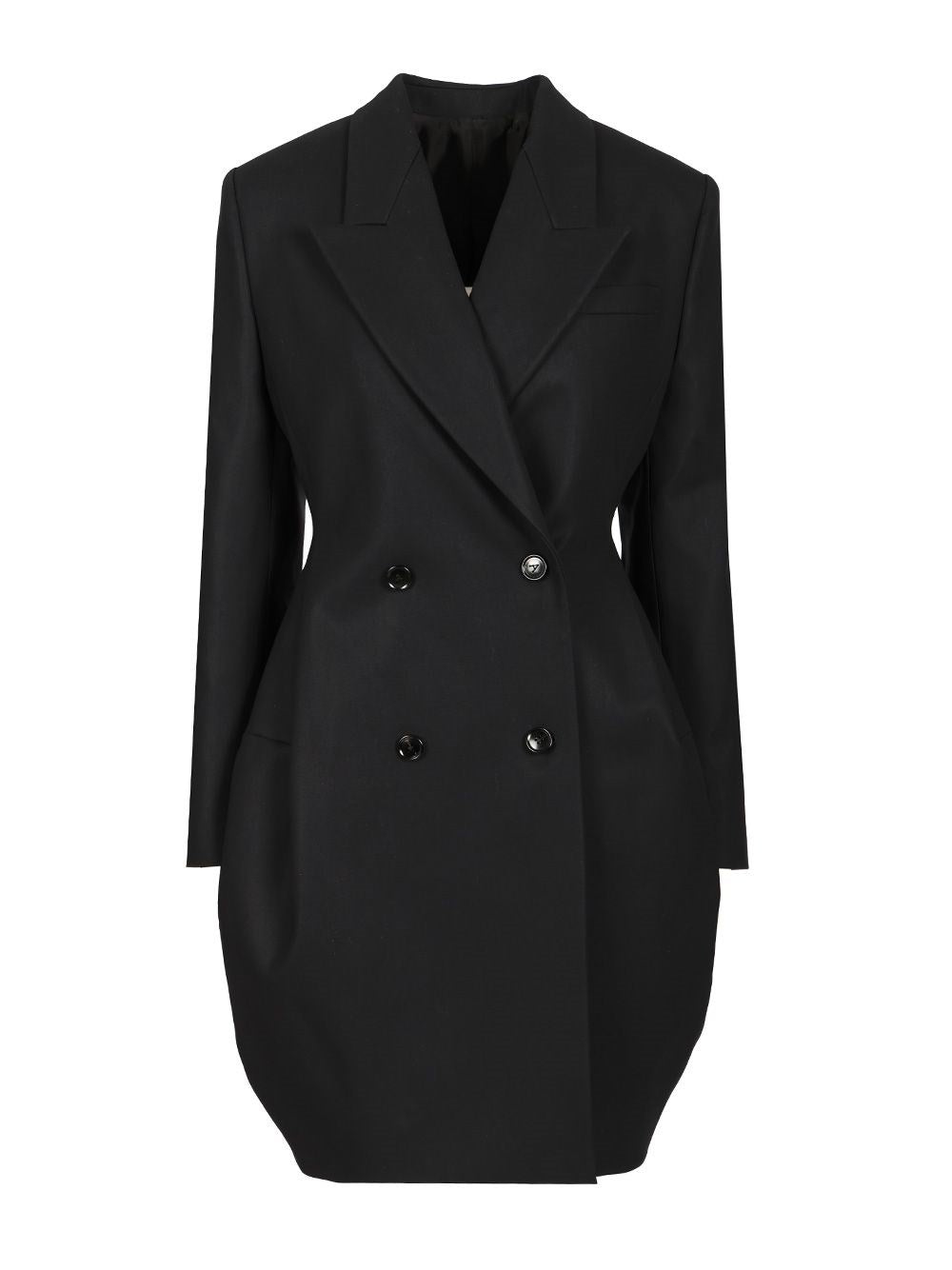 Alaïa Women Double-Breasted Rounded Coat ALAIA