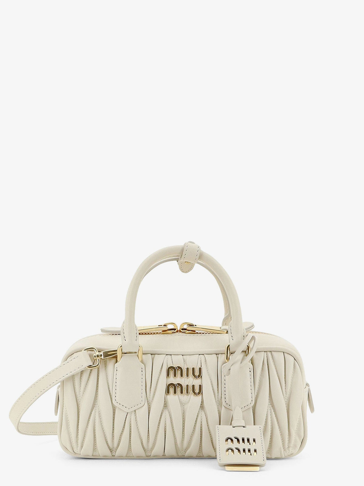Miu Miu Women Arcadie Quilted Leather Shoulder Bag MIU MIU
