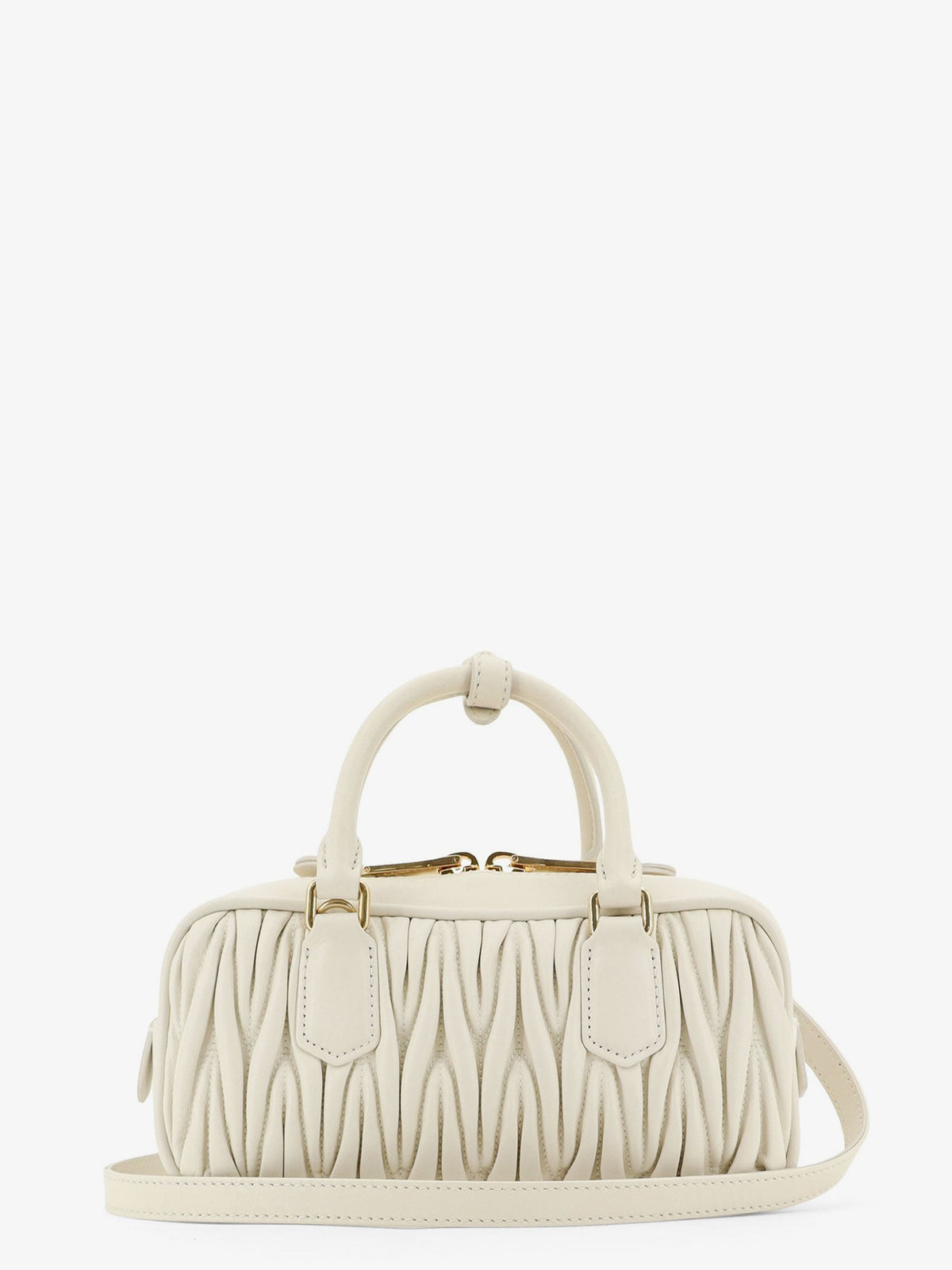 Miu Miu Women Arcadie Quilted Leather Shoulder Bag MIU MIU