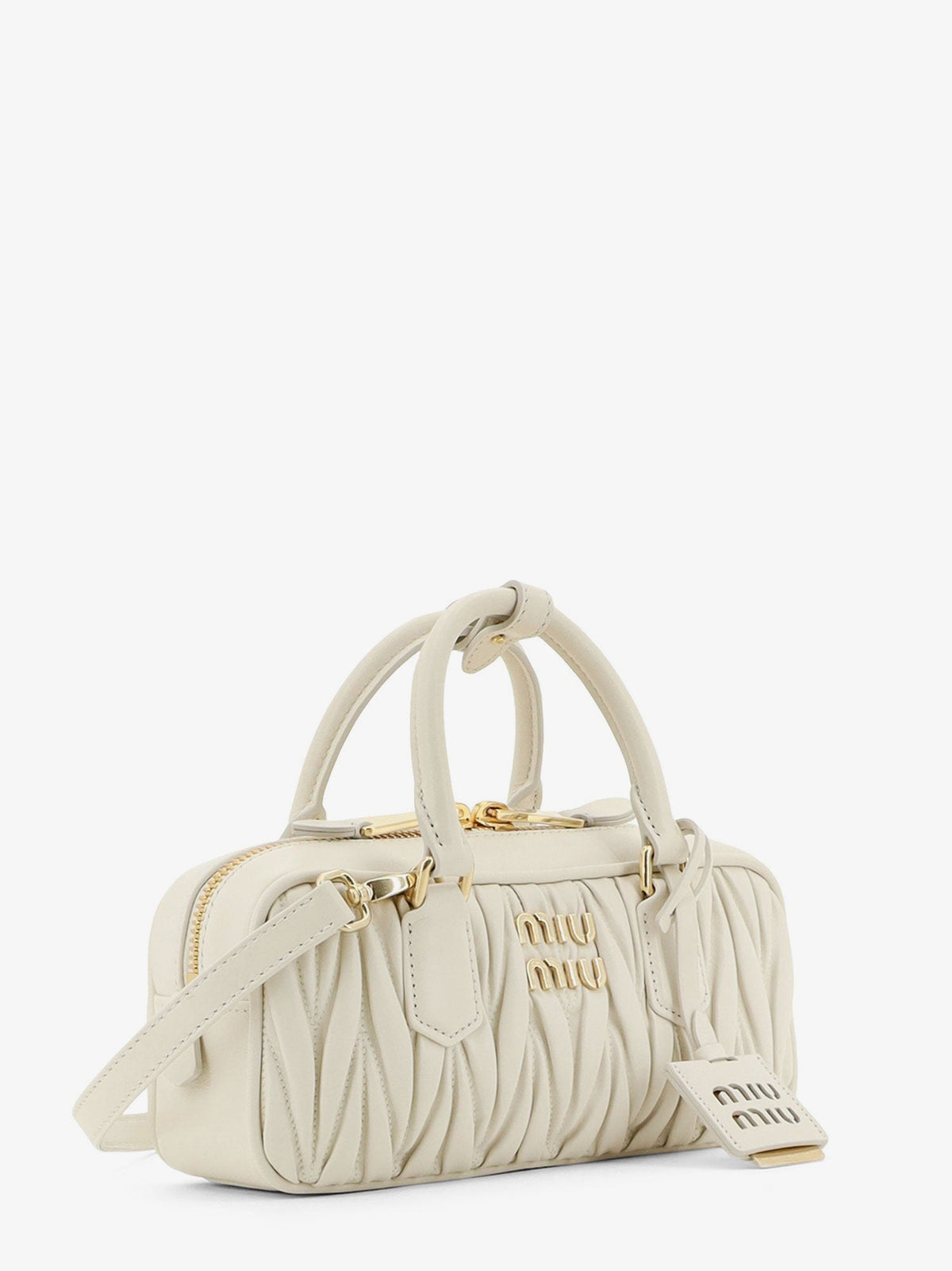 Miu Miu Women Arcadie Quilted Leather Shoulder Bag MIU MIU