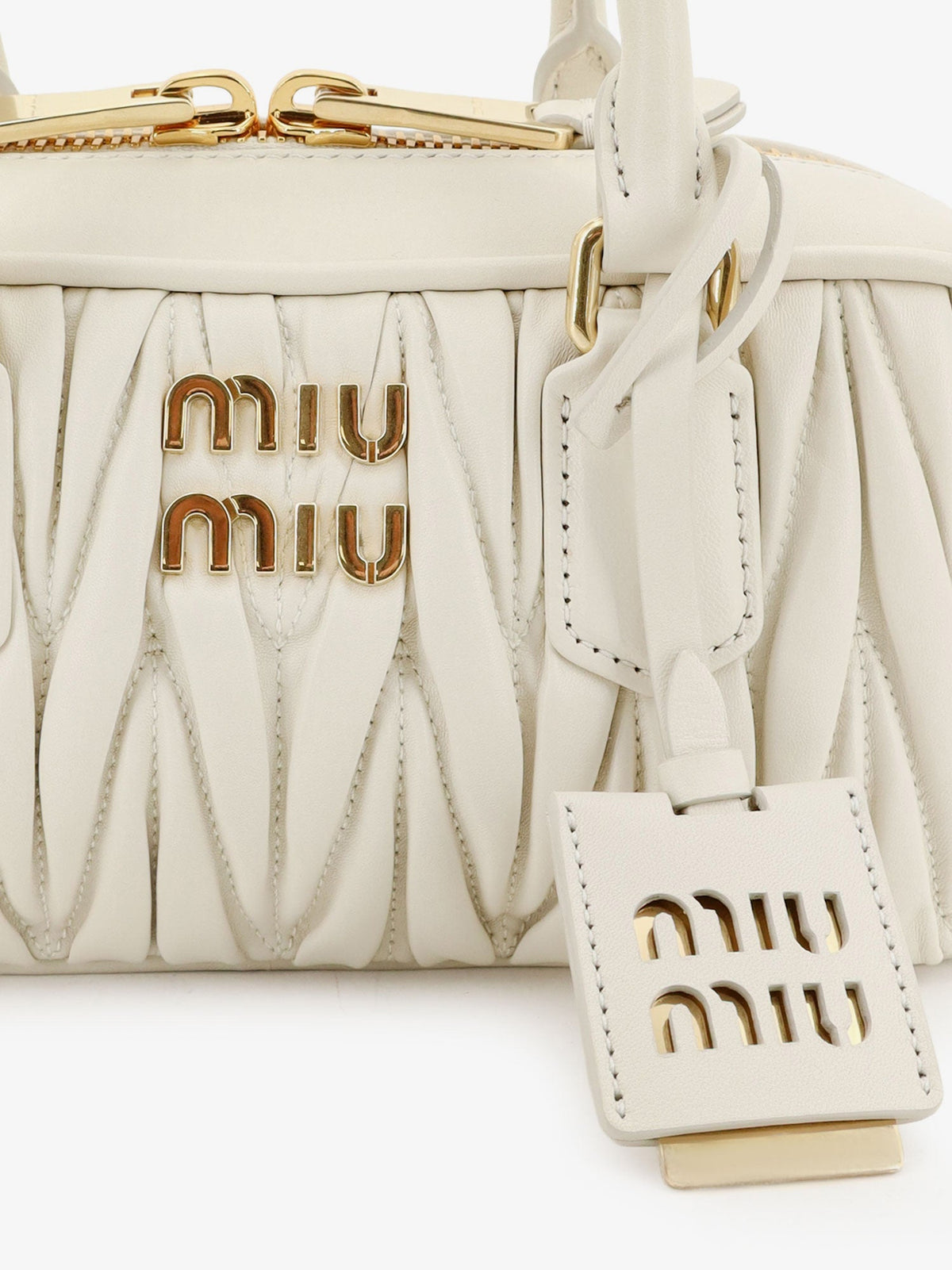 Miu Miu Women Arcadie Quilted Leather Shoulder Bag MIU MIU
