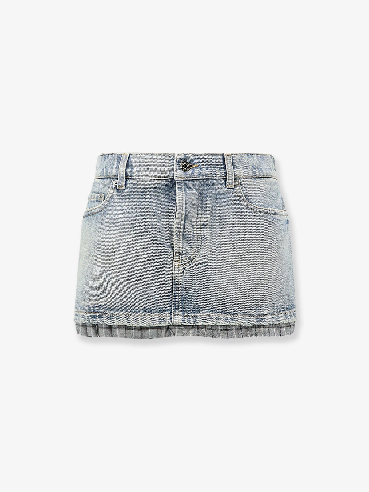 Miu Miu Women Blue Denim Skirt MIU MIU