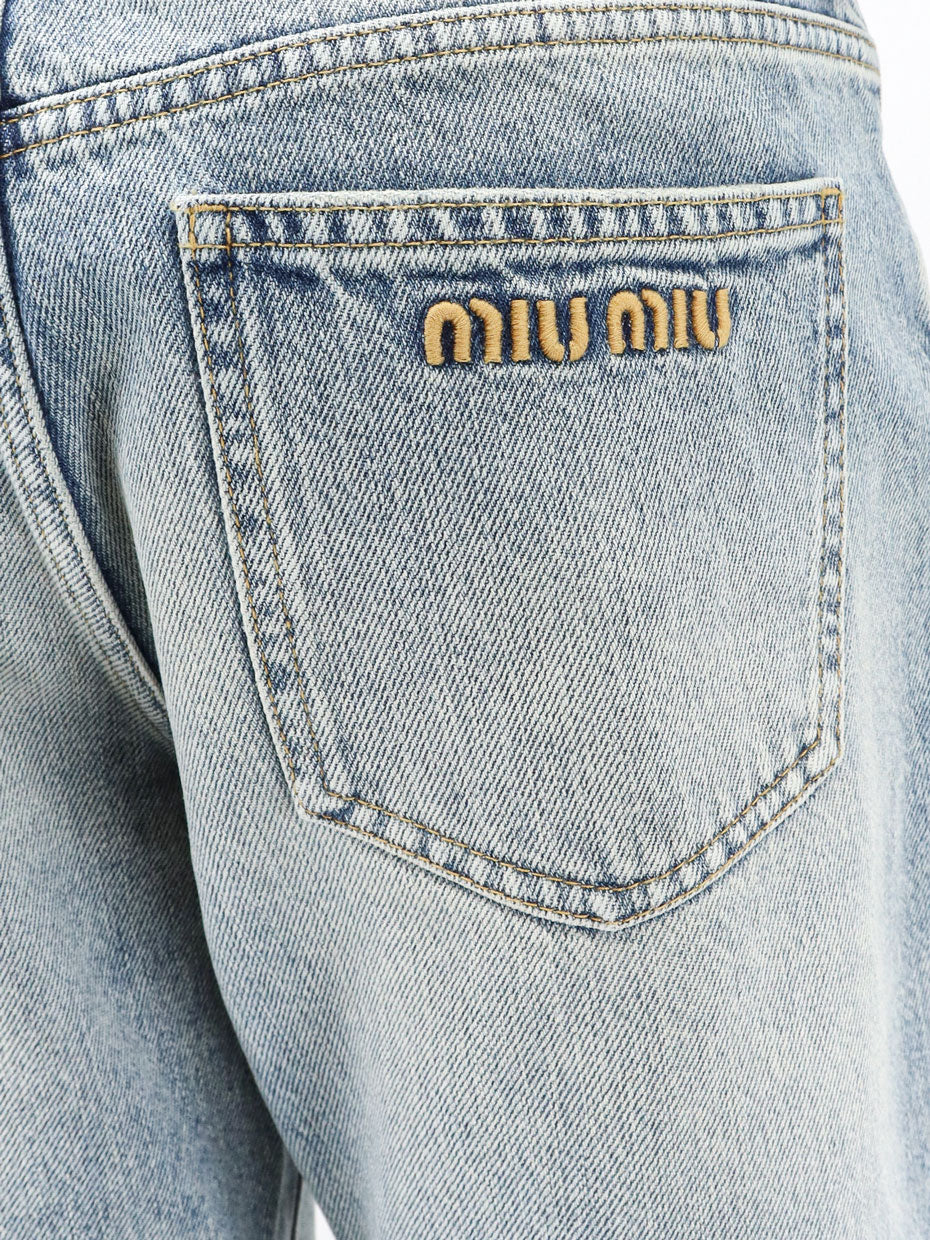 Miu Miu Women Denim Blue Jeans MIU MIU