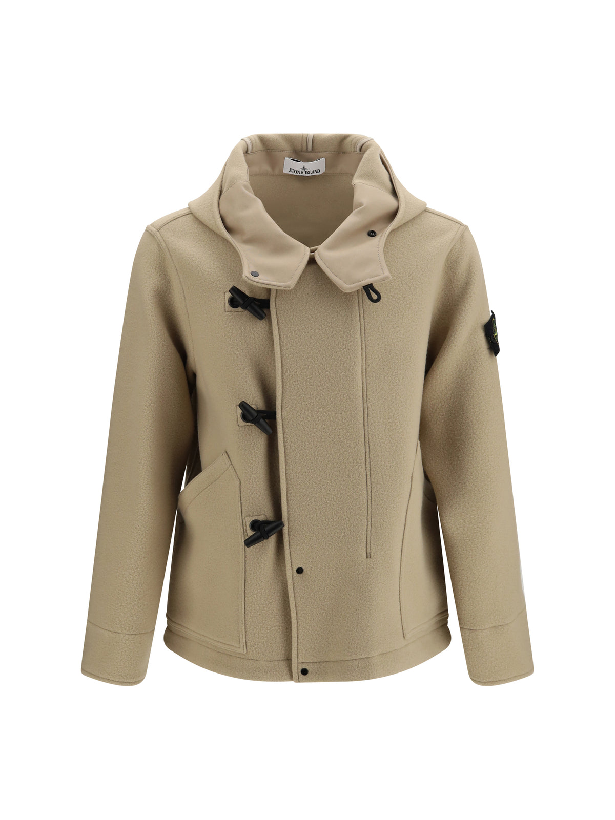Stone Island Men Wool And Cashmere Jacket With Wooden Buttons STONE ISLAND