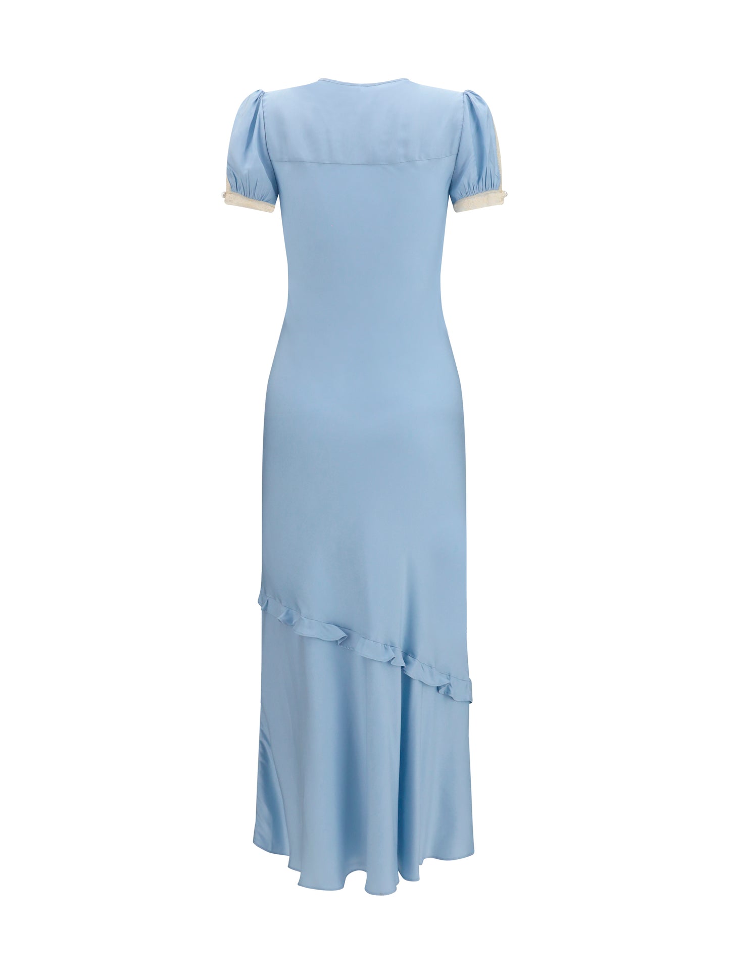 Self-Portrait Women Midi Dress In Viscose And Lace SELF-PORTRAIT