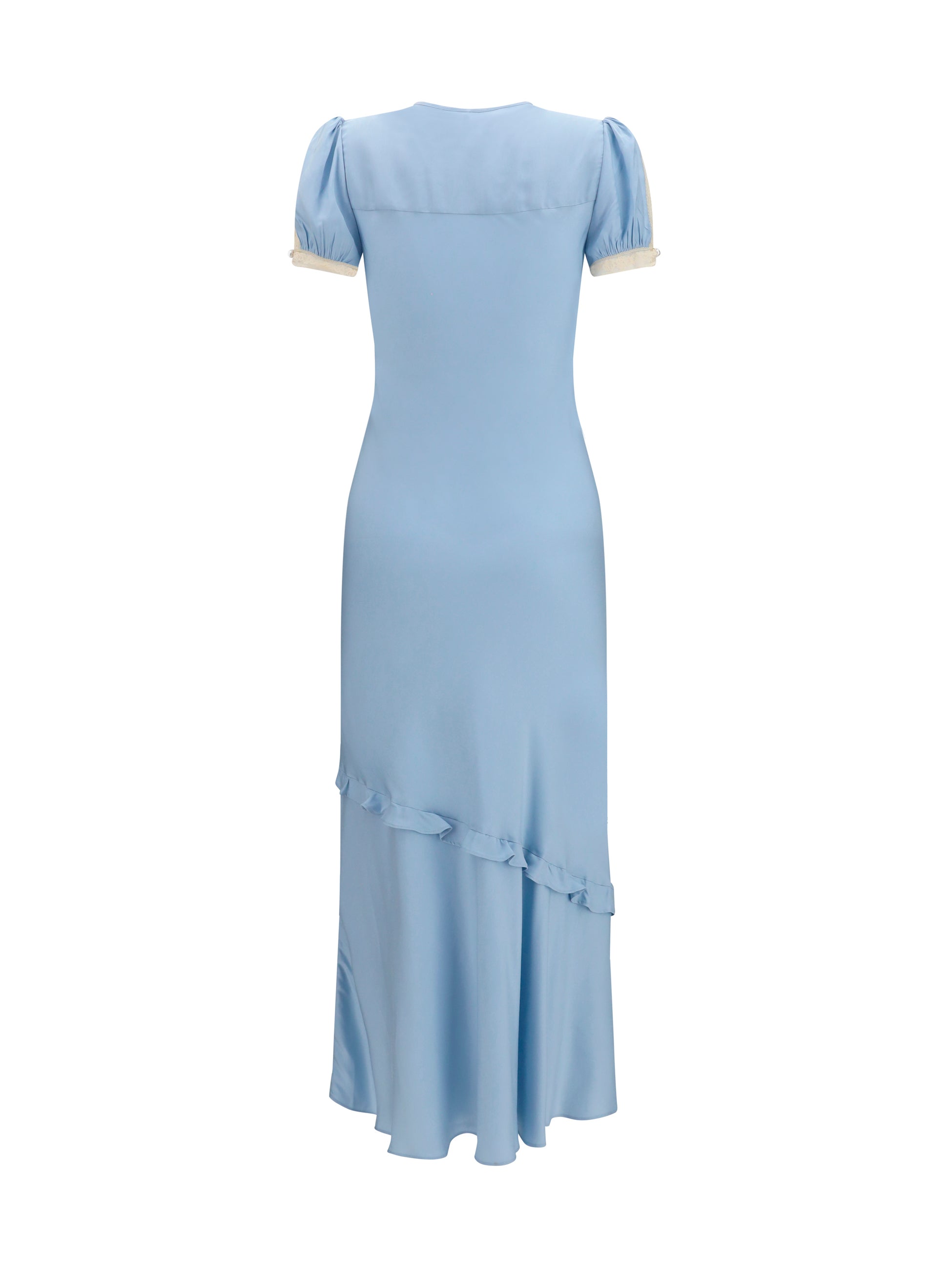 Self-Portrait Women Midi Dress In Viscose And Lace SELF-PORTRAIT