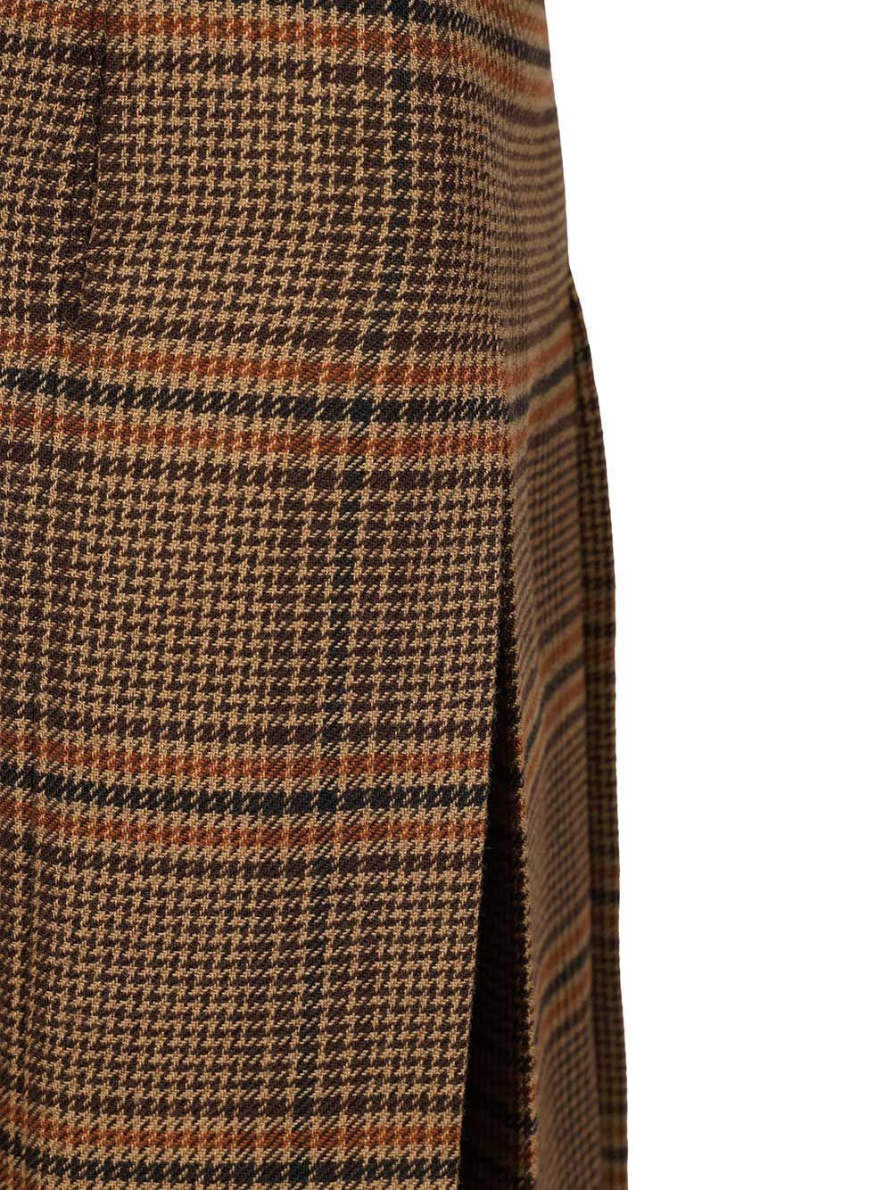 Saint Laurent Women Prince Of Wales Midi Skirt SAINT LAURENT