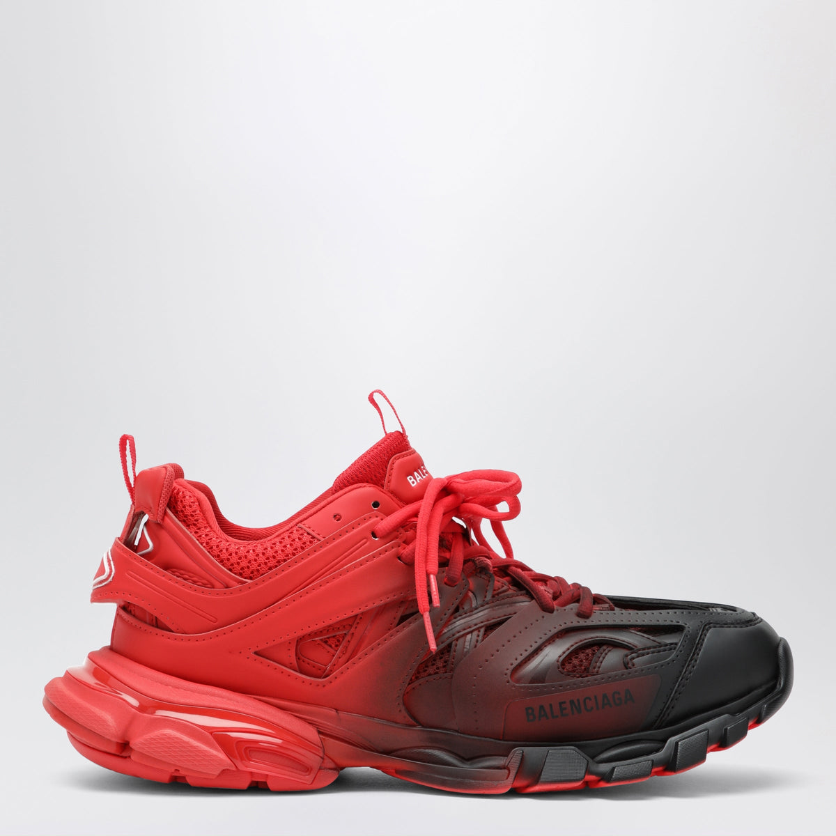Balenciaga Track Gradient Sneakers In Red And Black Polyurethane Men BALENCIAGA