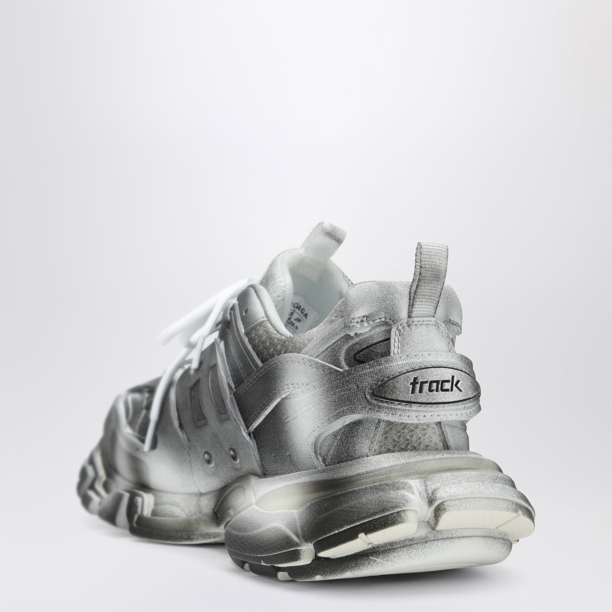 Balenciaga Track Stencil Logo Sneakers In Black/White Women BALENCIAGA