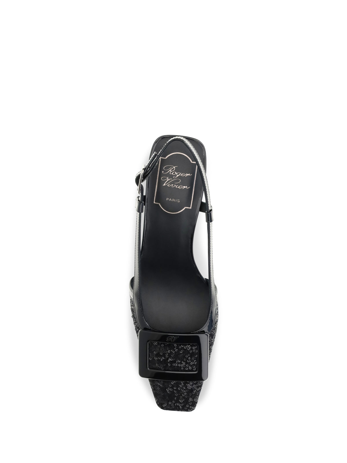 Roger Vivier Women Belle Vivier Shiny-Effect Slingback Pumps ROGER VIVIER