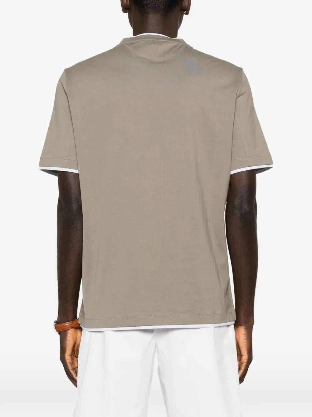 Brunello Cucinelli Men T-Shirt With Faux-Layering