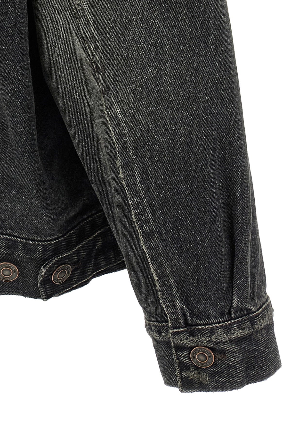 Balenciaga Women Denim Jacket With Used Effect BALENCIAGA