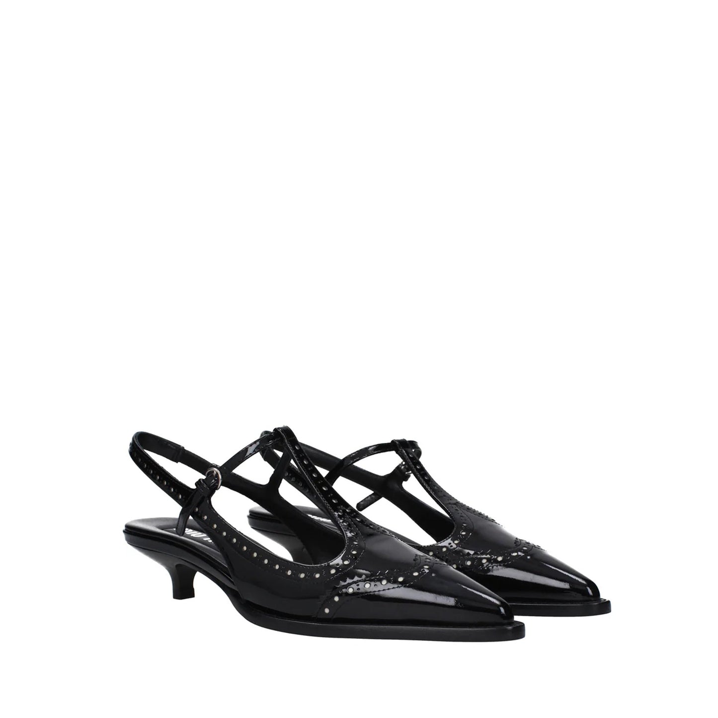 Miu Miu Leather Slingback Pumps Women MIU MIU