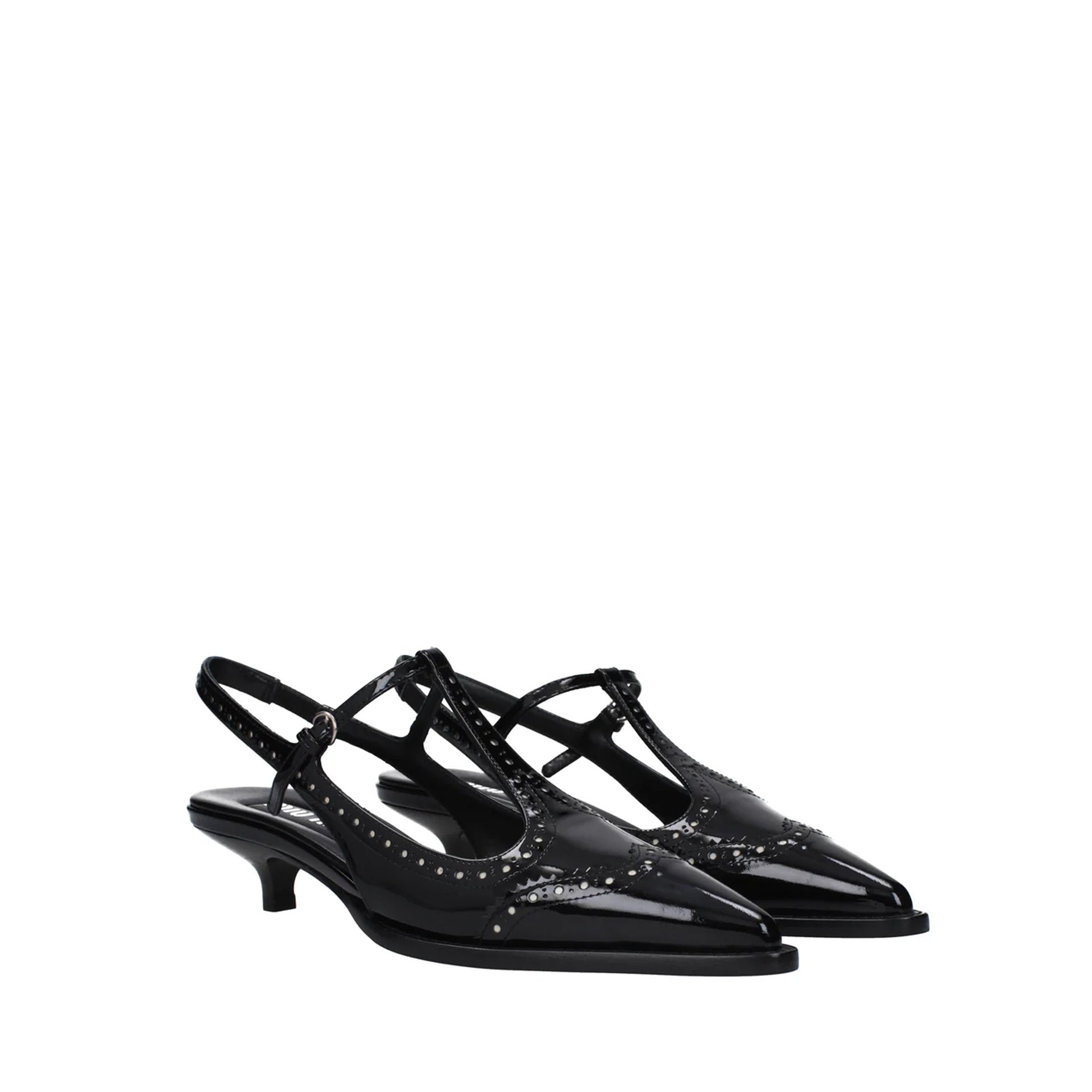 Miu Miu Leather Slingback Pumps Women MIU MIU
