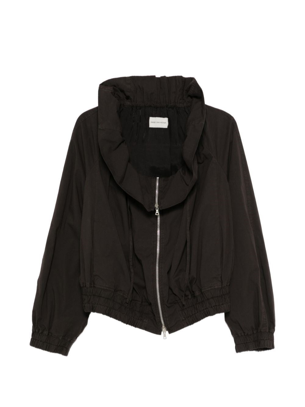 Dries Van Noten Women Cotton Blend Ruffled Jacket DRIES VAN NOTEN
