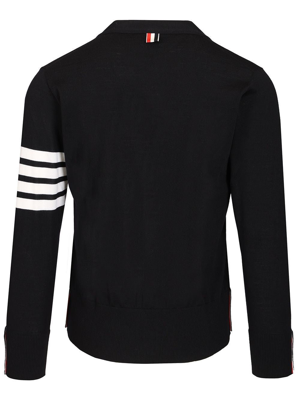 Thom Browne Men Classic 4-Barrelled Merino Wool Cardigan