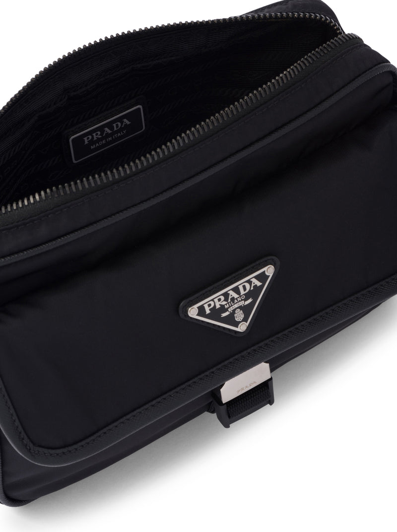 Prada Men Shoulder Bag In Re-Nylon And Saffiano PRADA