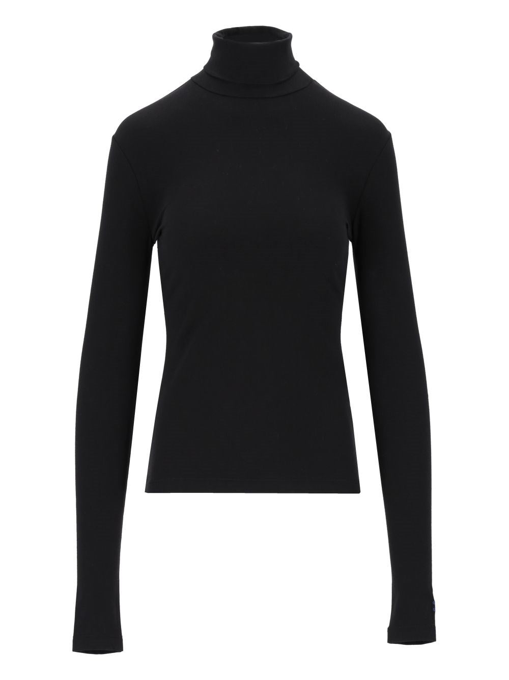 Celine Women Stretch Cotton Jersey Turtleneck CELINE