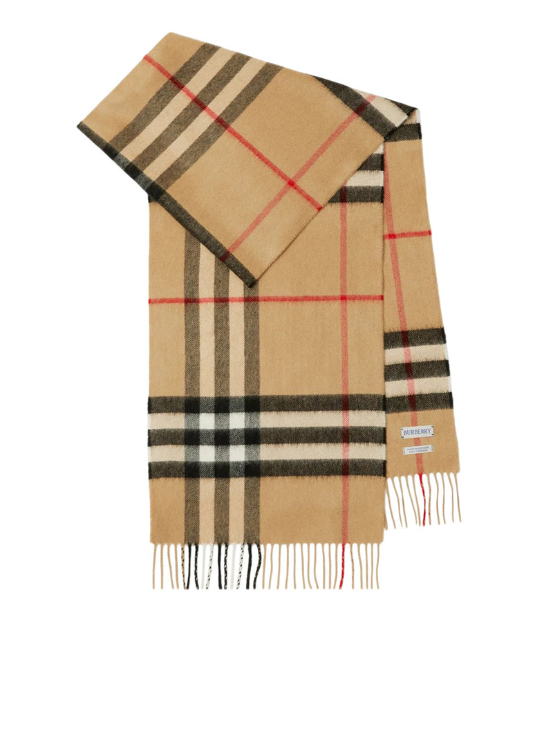 Burberry Men Check Cashmere Scarf BURBERRY