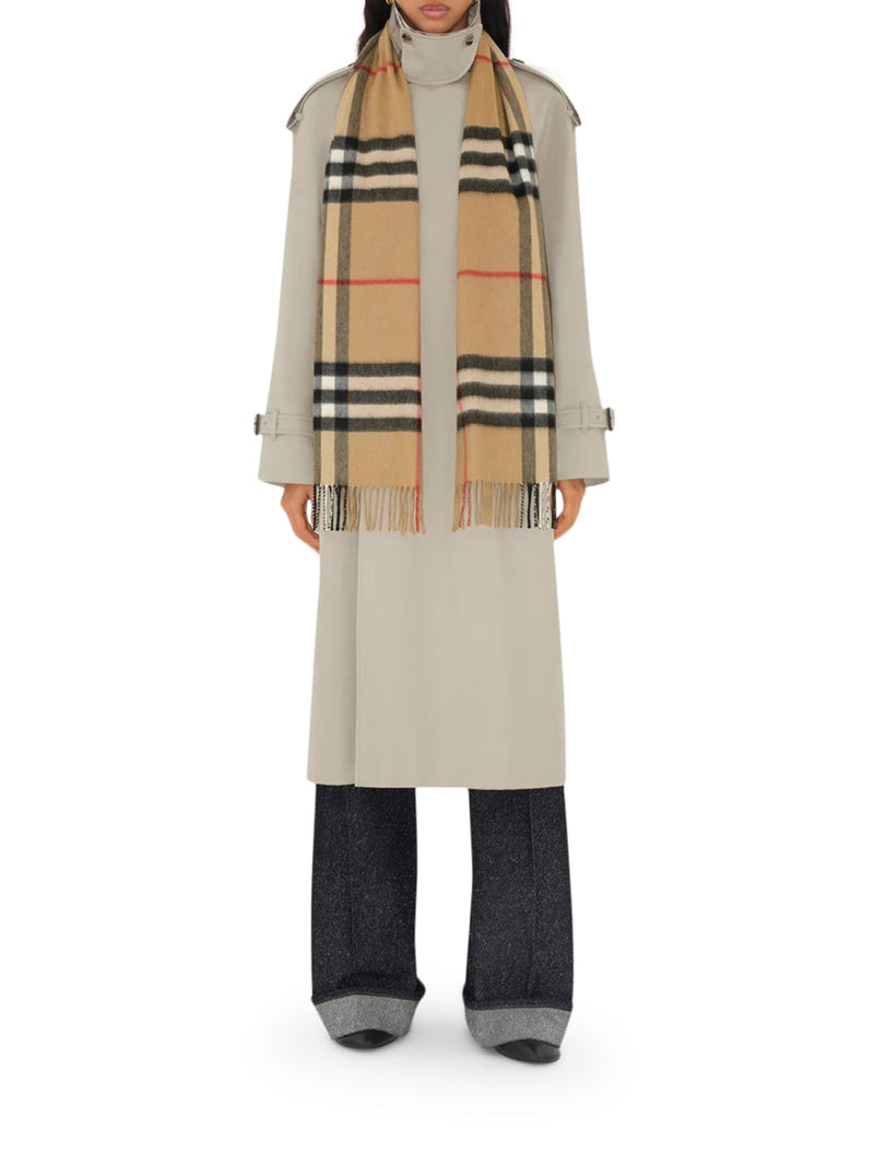 Burberry Men Check Cashmere Scarf BURBERRY