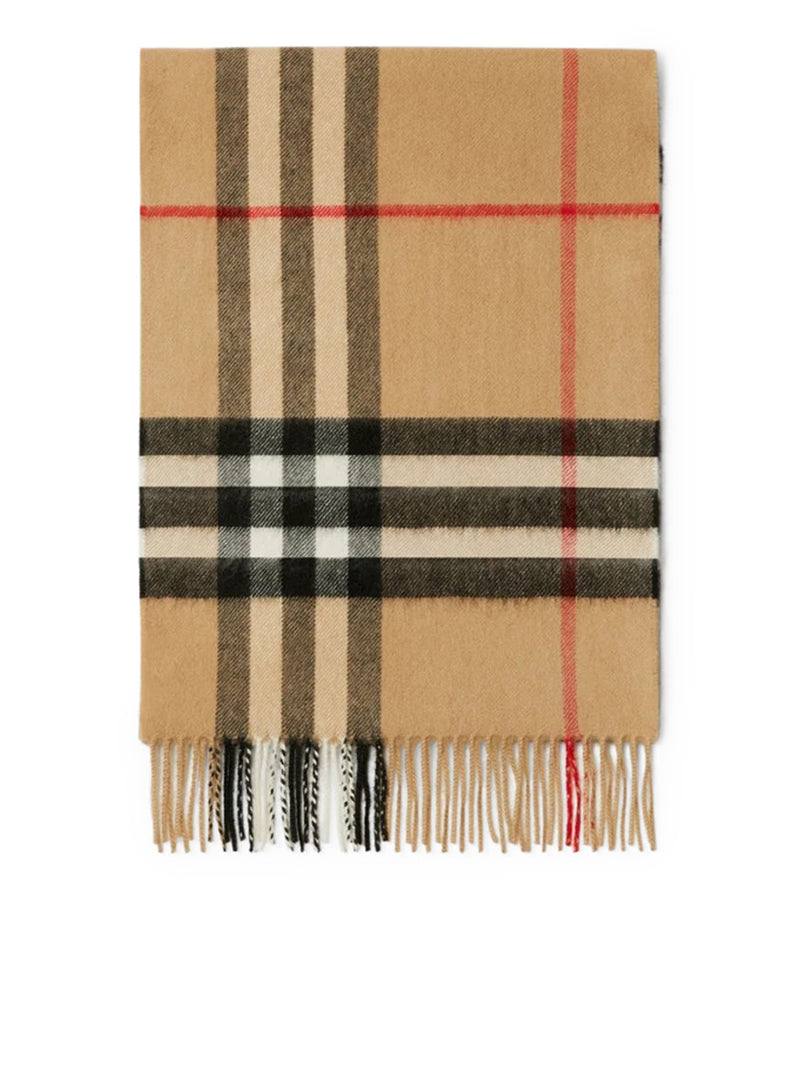 Burberry Men Check Cashmere Scarf BURBERRY