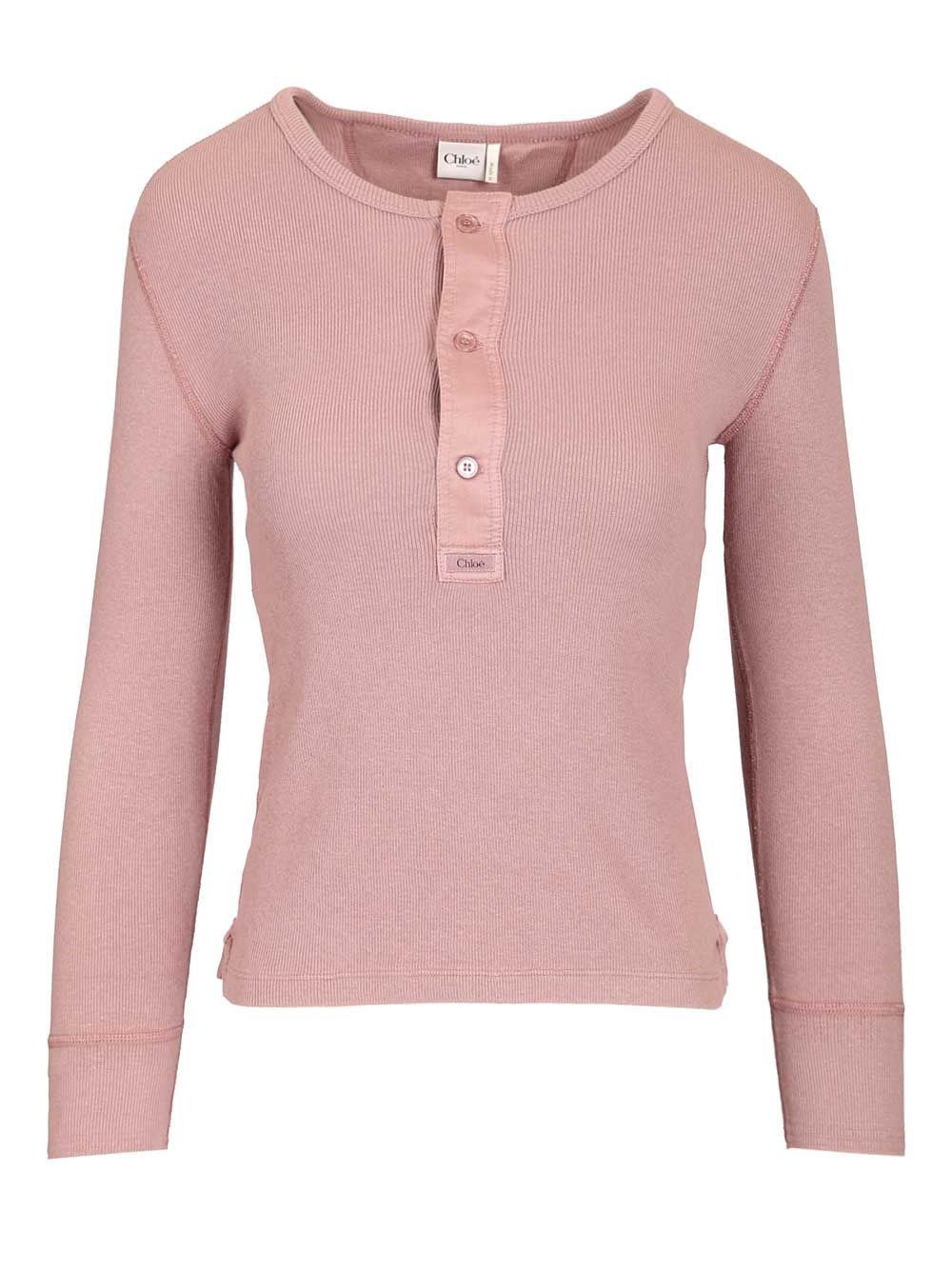 Chloe' Women Cotton Henley Shirt CHLOE