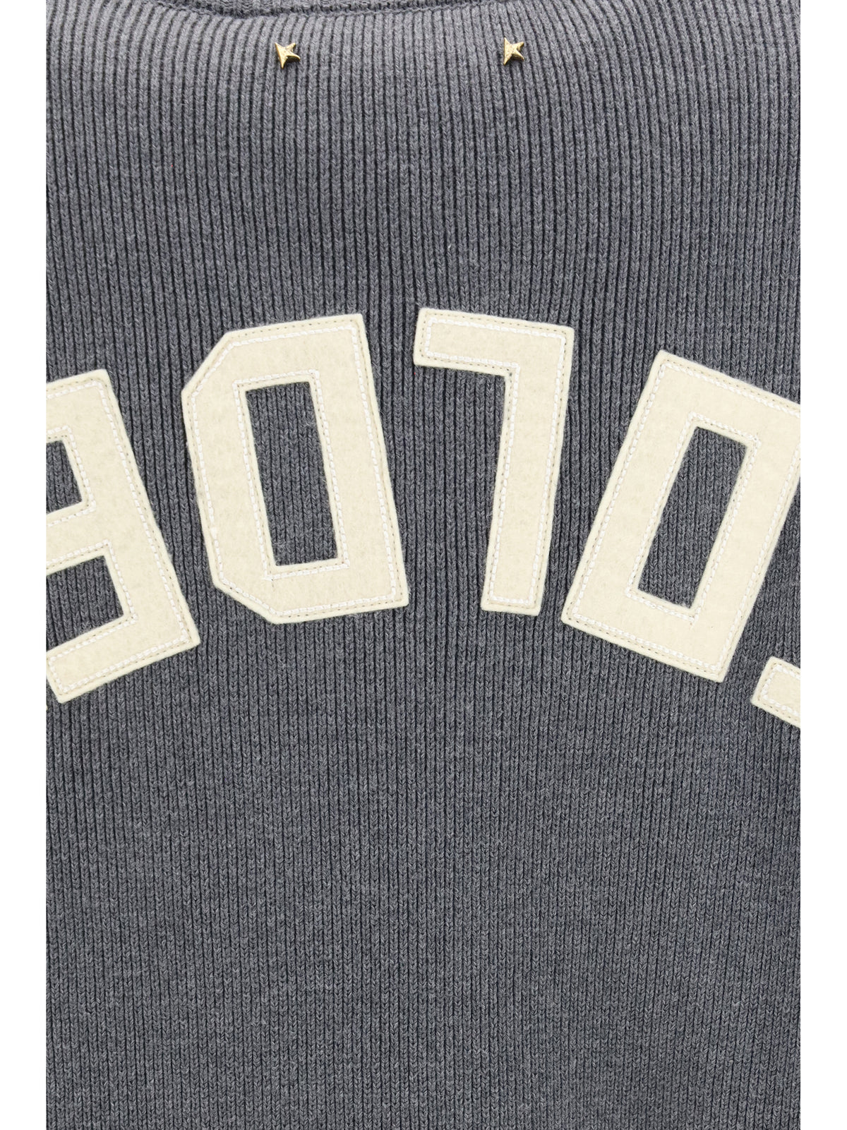 Golden Goose Women Cotton Crewneck Sweater With Back Logo GOLDEN GOOSE