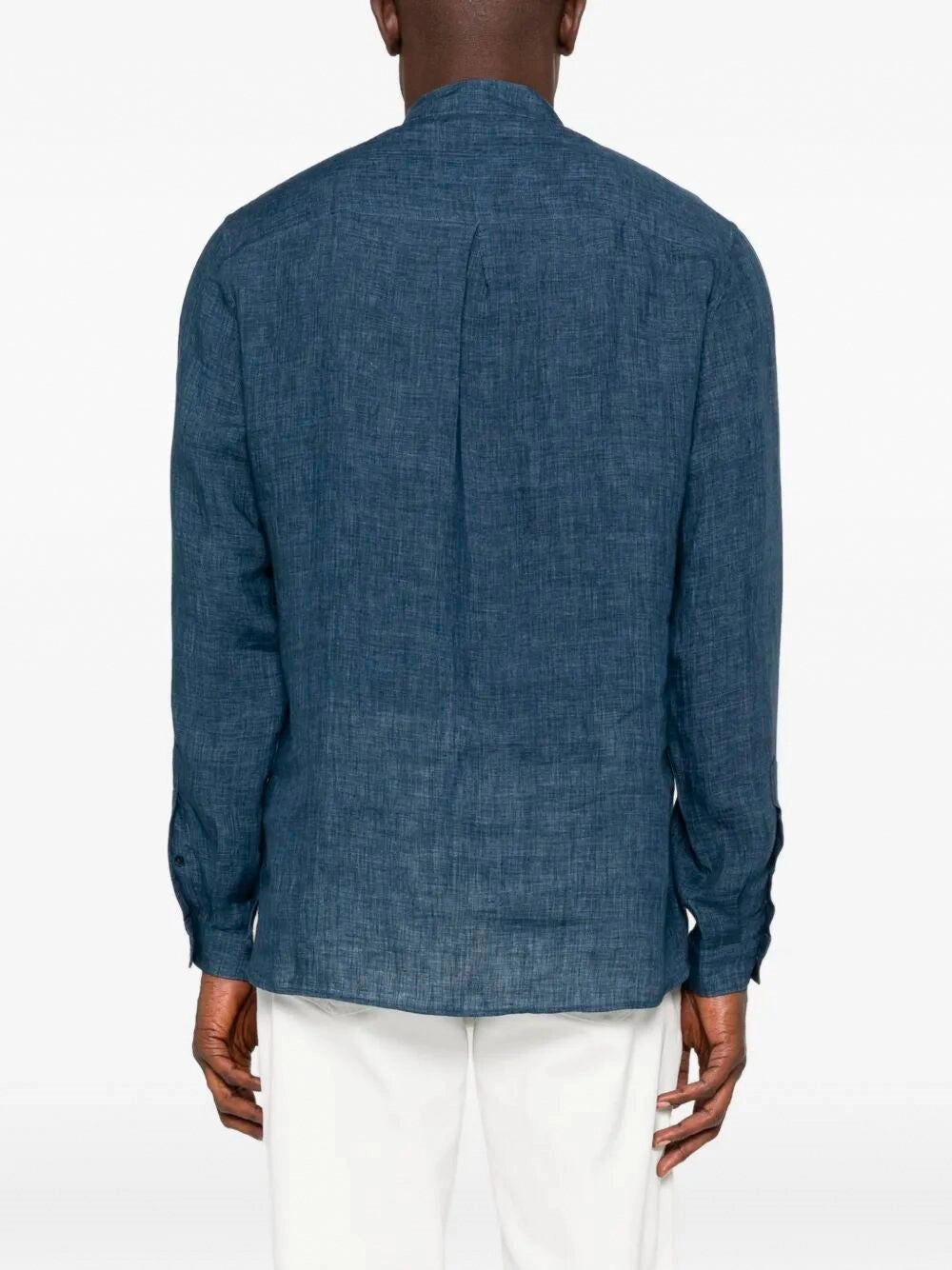 Brunello Cucinelli Men Mandarin Collar Shirt BRUNELLO CUCINELLI