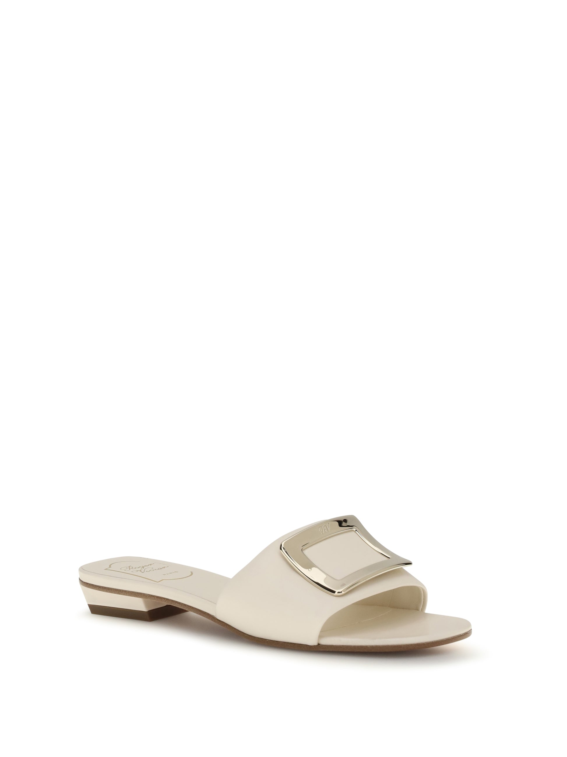 Roger Vivier Women Leather Slide Sandals ROGER VIVIER