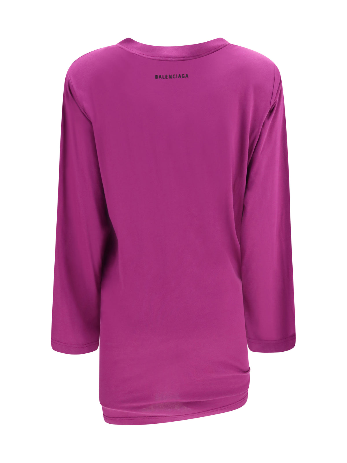 Balenciaga Women Asymmetric Long-Sleeve T-Shirt BALENCIAGA