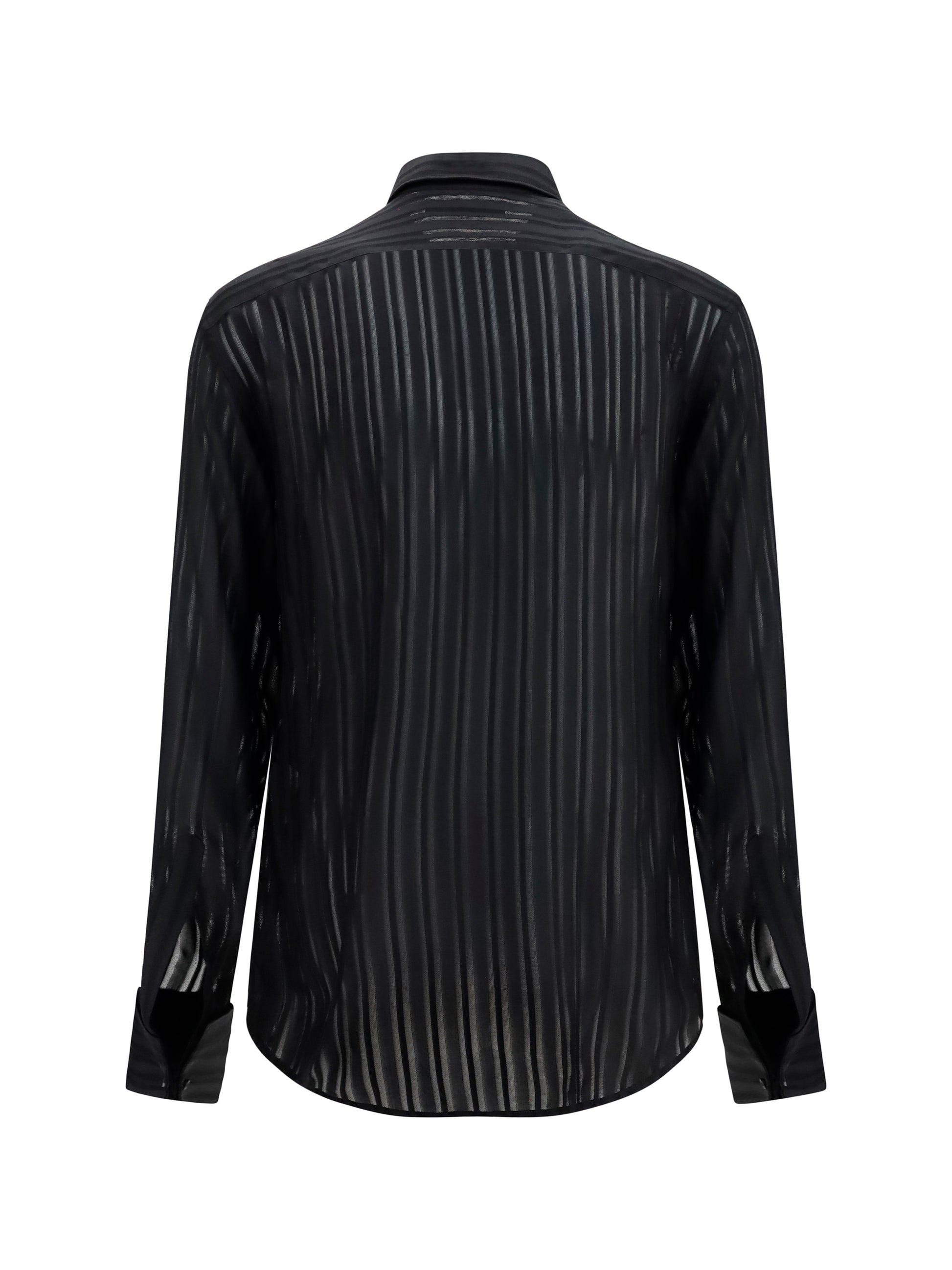 Gucci Men Striped Silk Gauze Shirt GUCCI