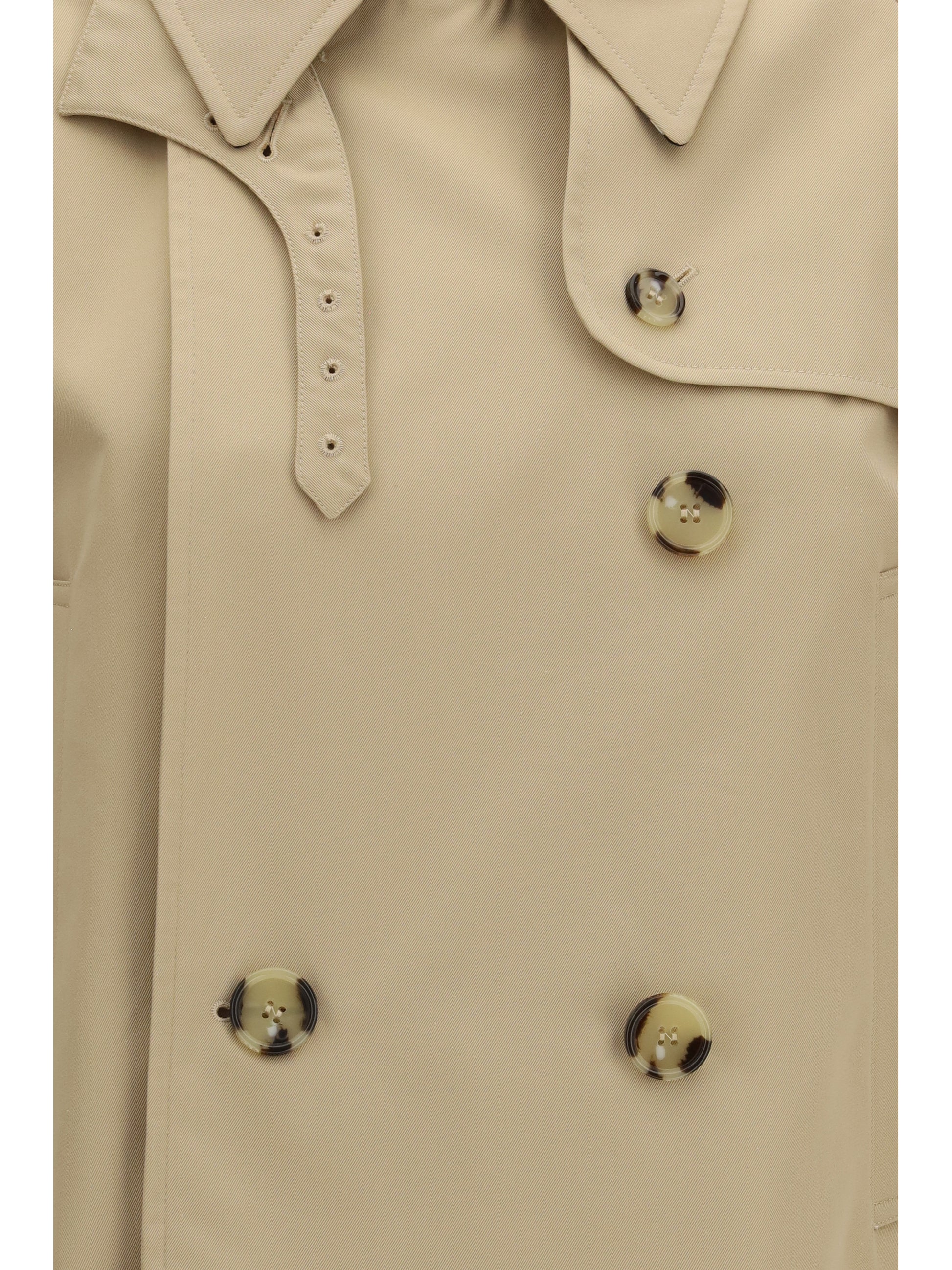 Burberry Women Mayfair Cropped Trench Jacket In Gabardine BURBERRY
