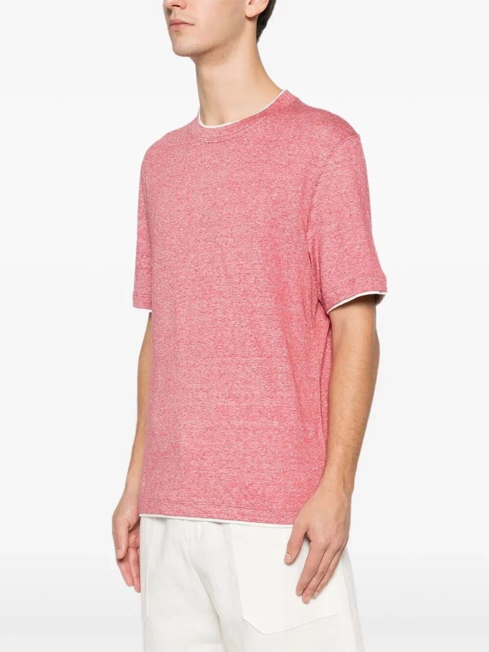 Brunello Cucinelli Men T-Shirt With Faux-Layering BRUNELLO CUCINELLI