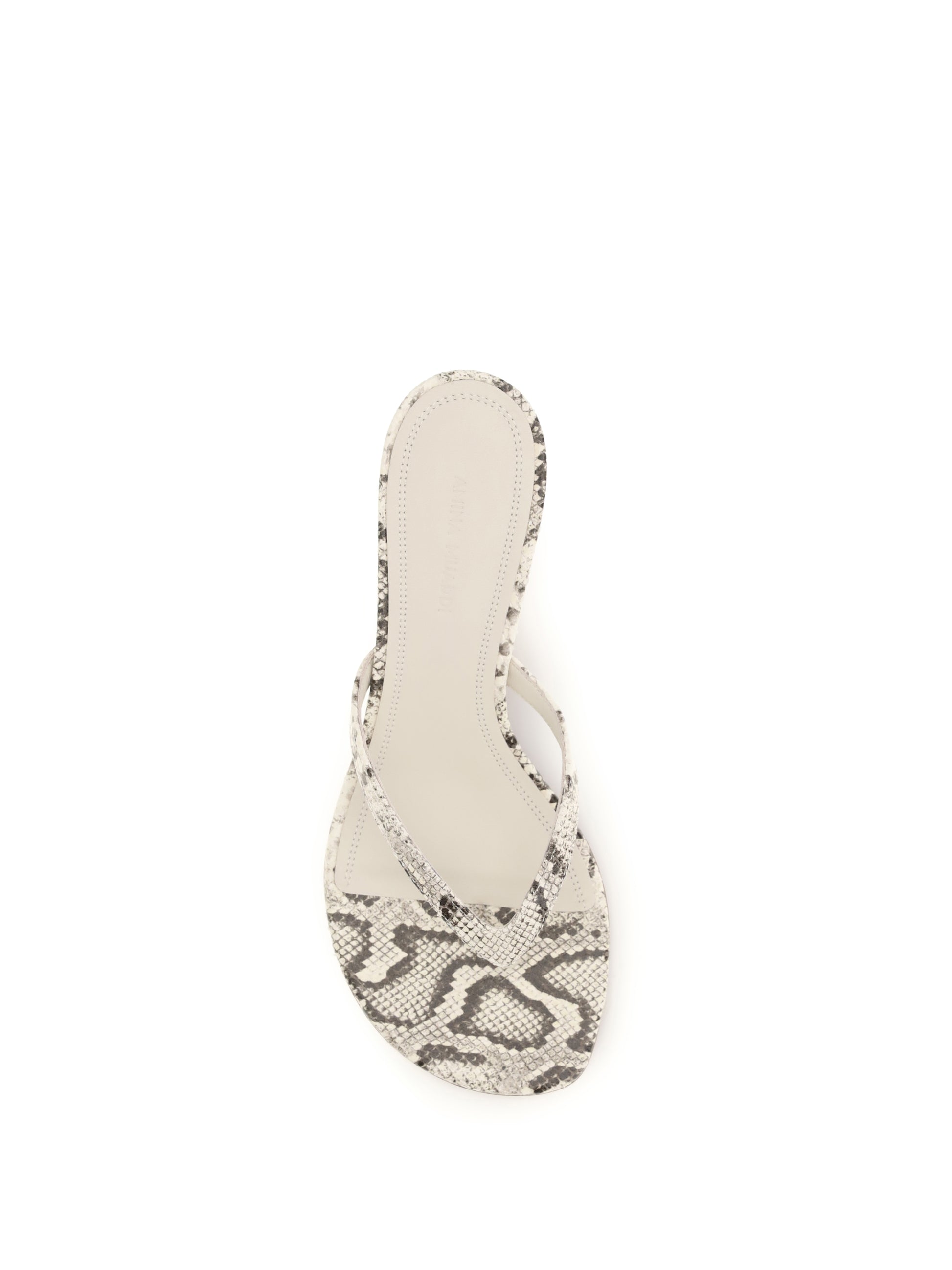 Amina Muaddi Women Snake-Print Juliette Thong Sandals AMINA MUADDI