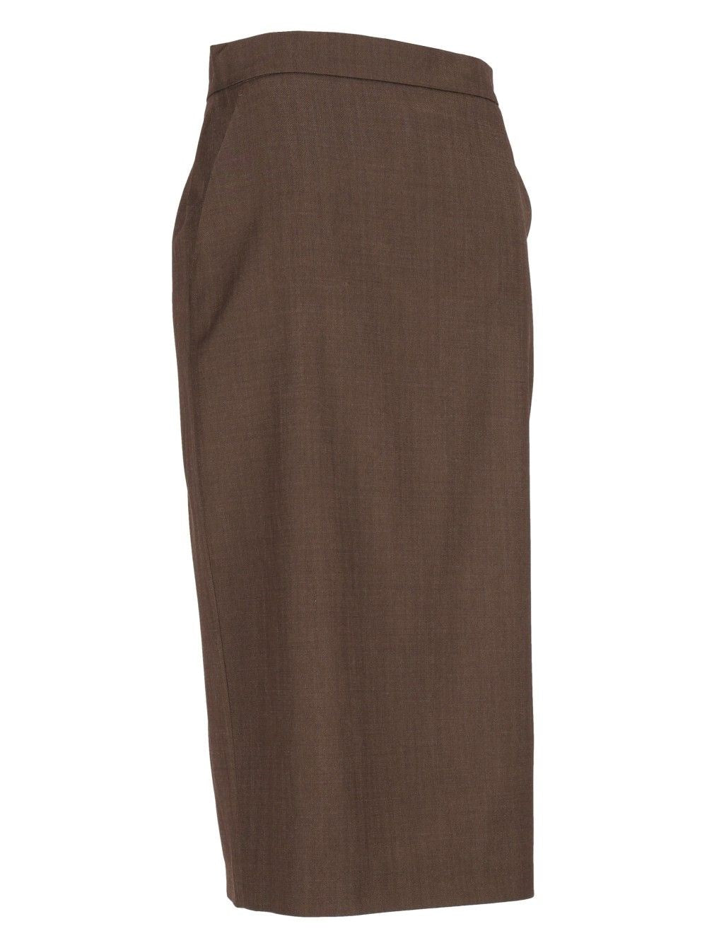 Max Mara Women Wool Gabardine Pencil Skirt MAX MARA