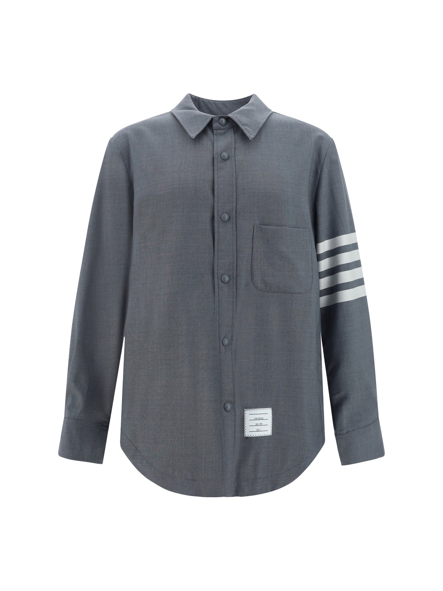 Thom Browne Men Wool And Cotton Blend Shirt THOM BROWNE