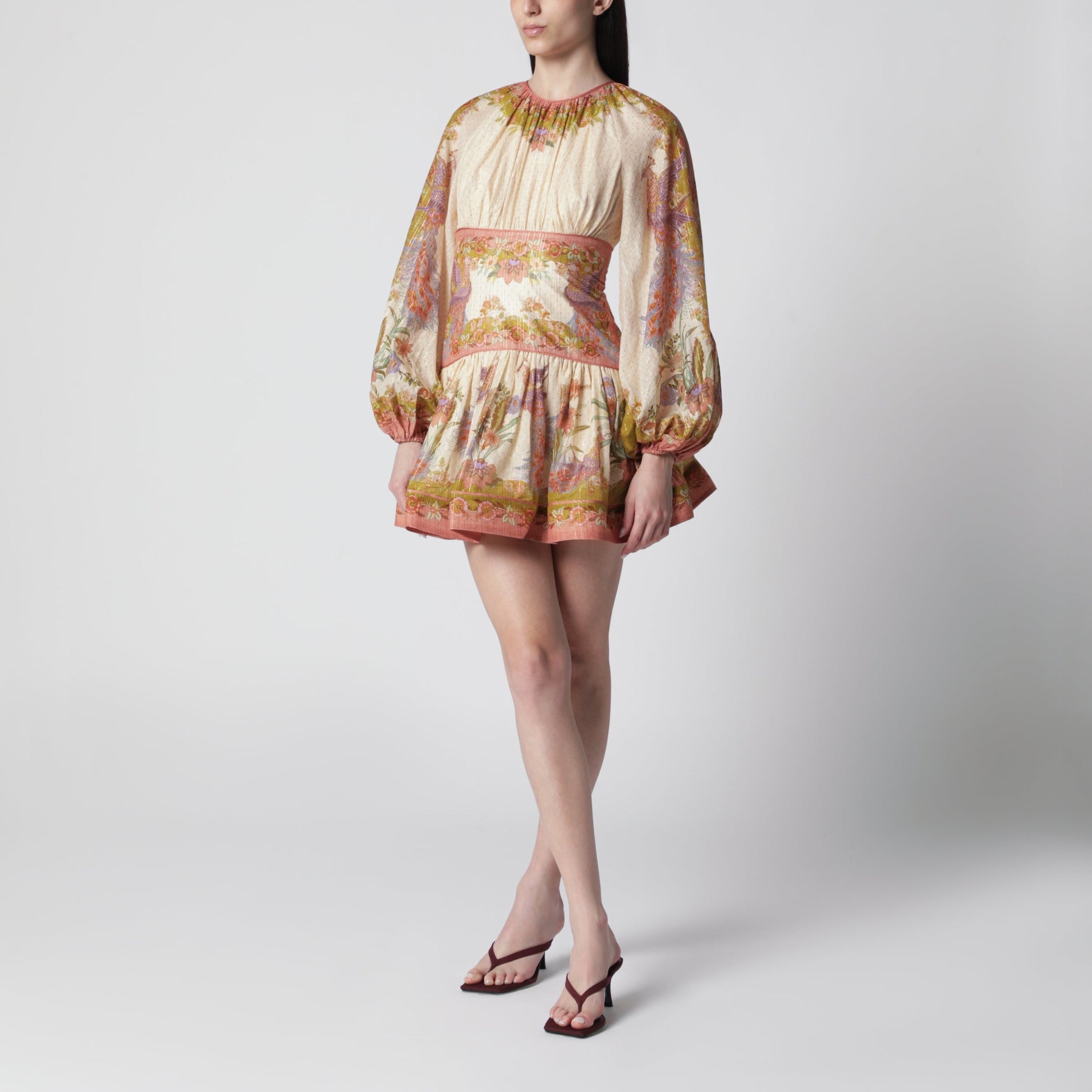 Zimmermann Indra Mini Dress With Floral Motif Women ZIMMERMANN