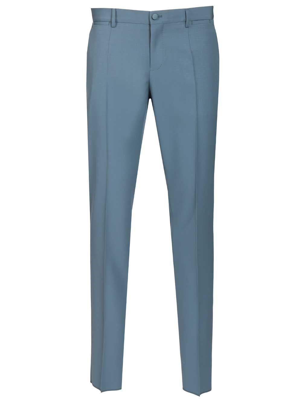 Dolce & Gabbana Men Wool Poplin Trousers DOLCE & GABBANA