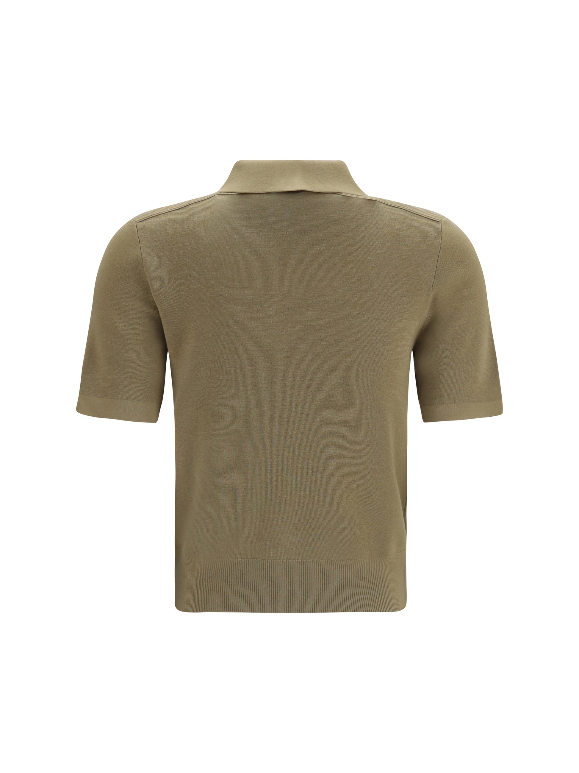Burberry Women Knit Polo With Check Trim BURBERRY