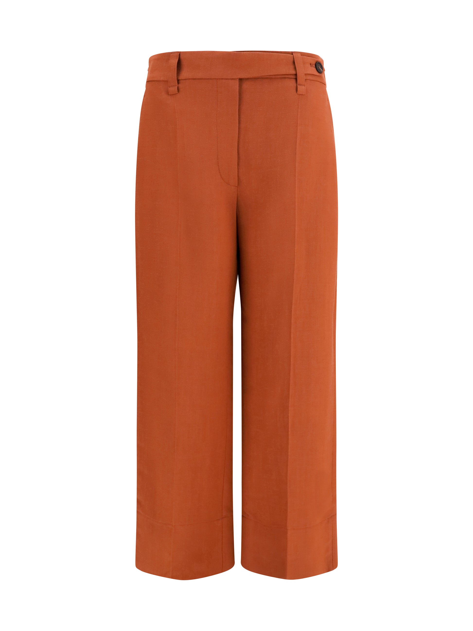 Brunello Cucinelli Women Cigarette Pants In Fluid Viscose And Linen Twill BRUNELLO CUCINELLI
