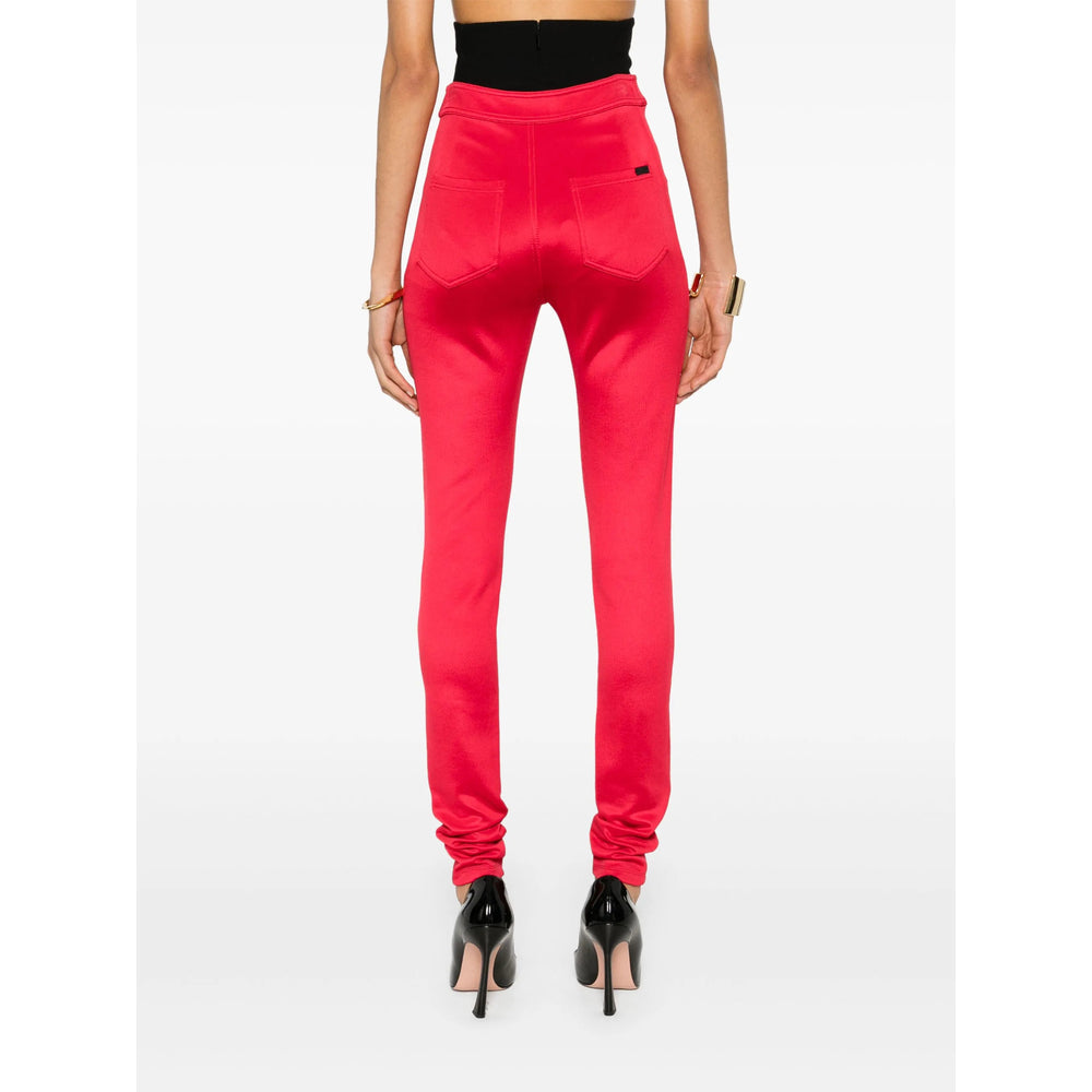 Saint Laurent Red Trousers - Skinny Trousers Women SAINT LAURENT