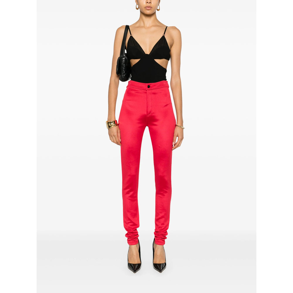 Saint Laurent Red Trousers - Skinny Trousers Women SAINT LAURENT