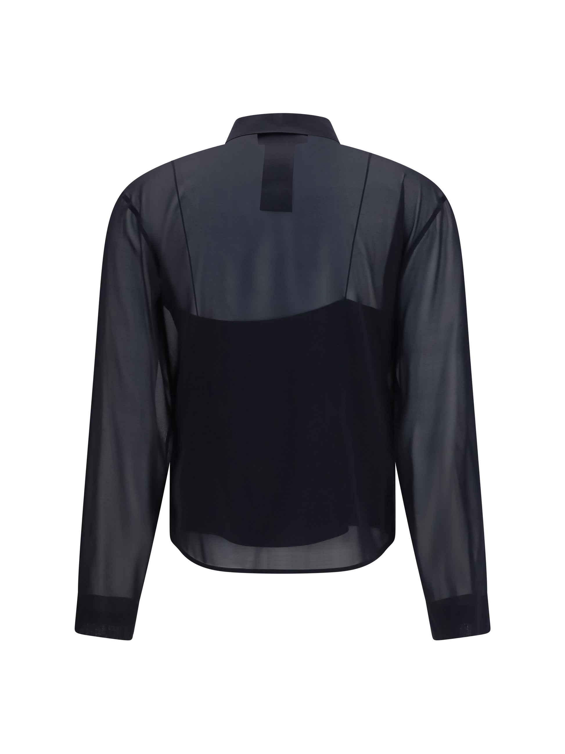 Gucci Women Stretch Silk Chiffon Shirt GUCCI