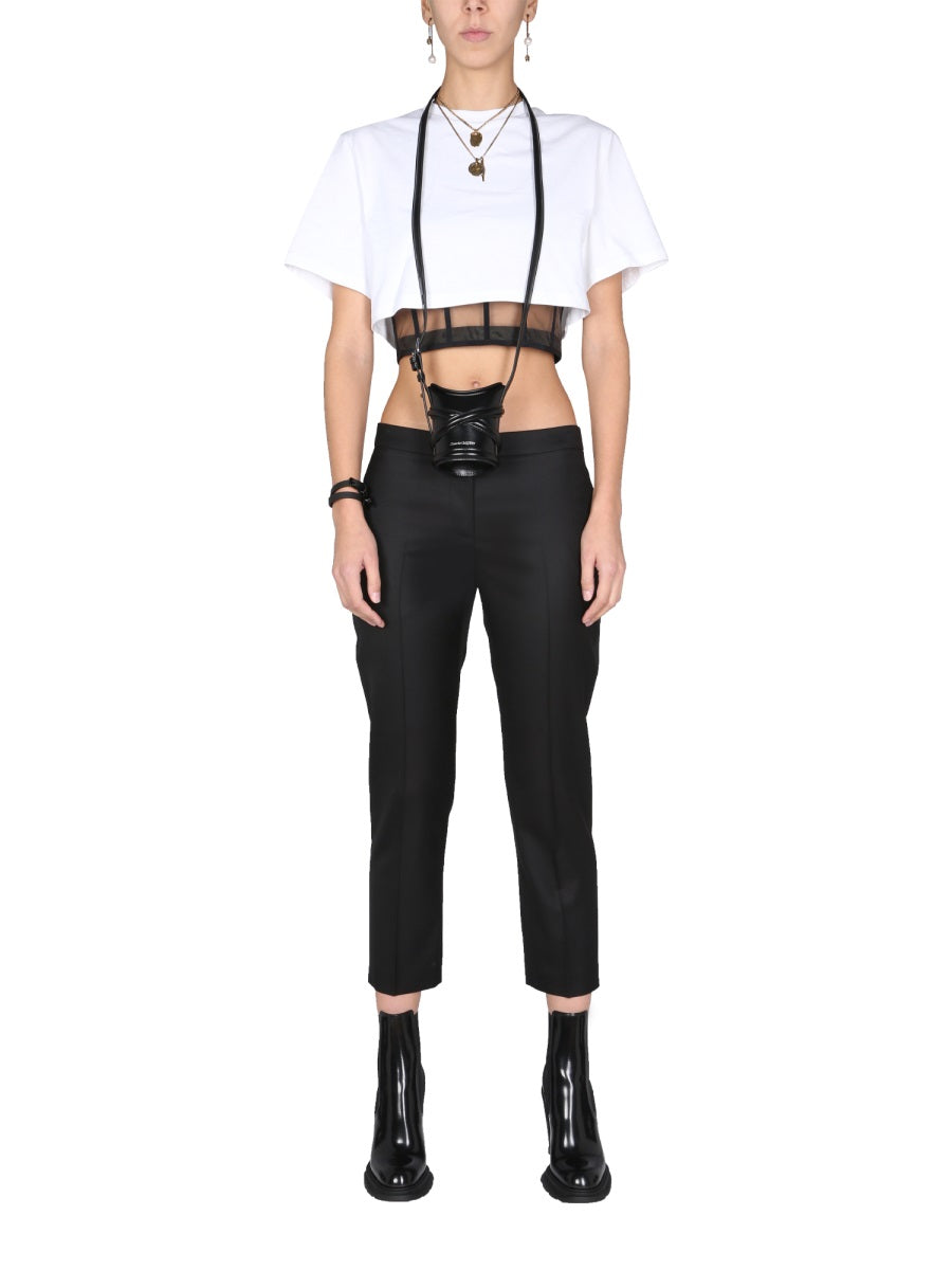 Alexander Mcqueen Women Cropped Trousers ALEXANDER MCQUEEN