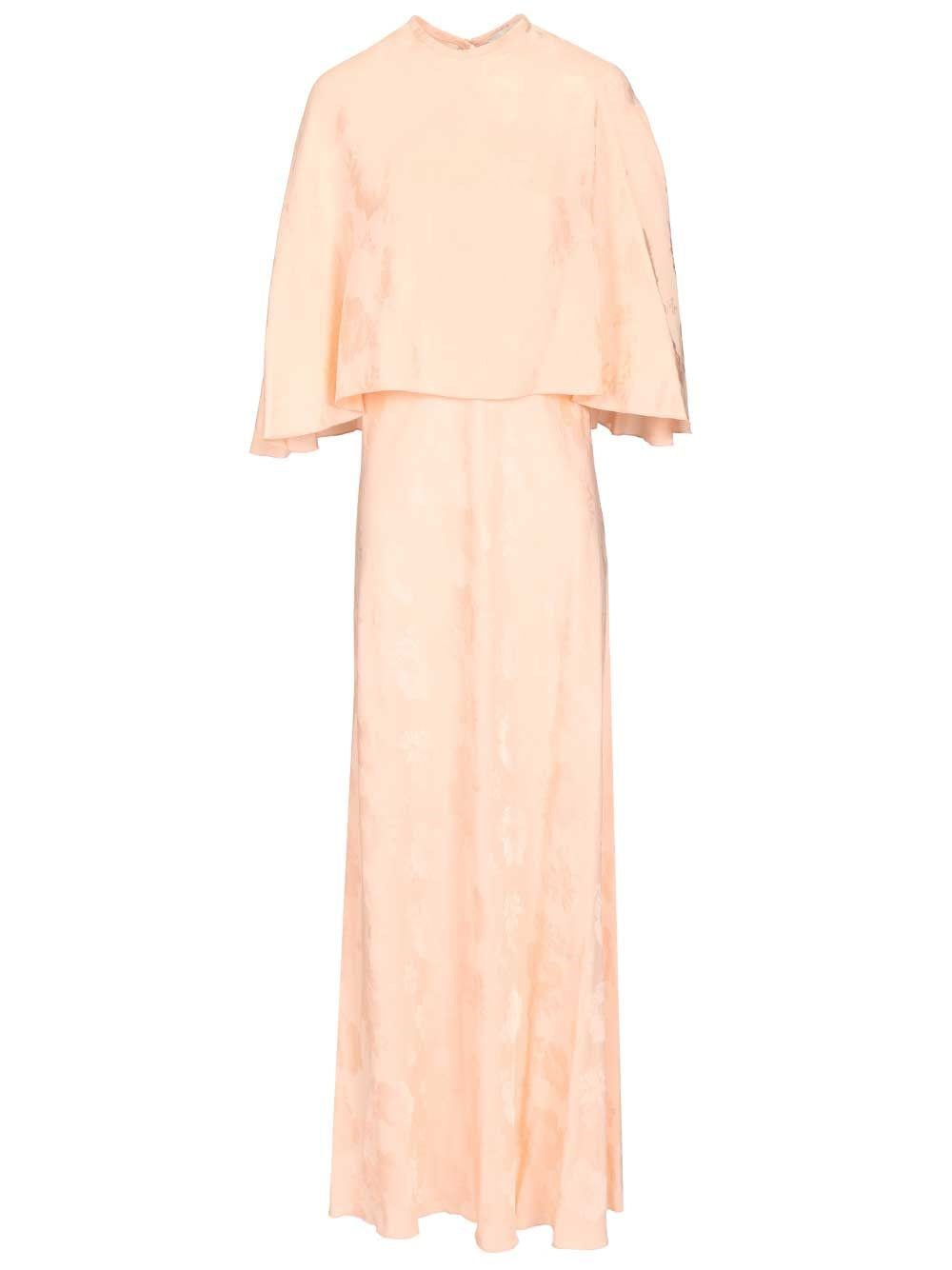 Forte_Forte Women Fluid Bouquet Jacquard Bias Dress With Cape FORTE FORTE
