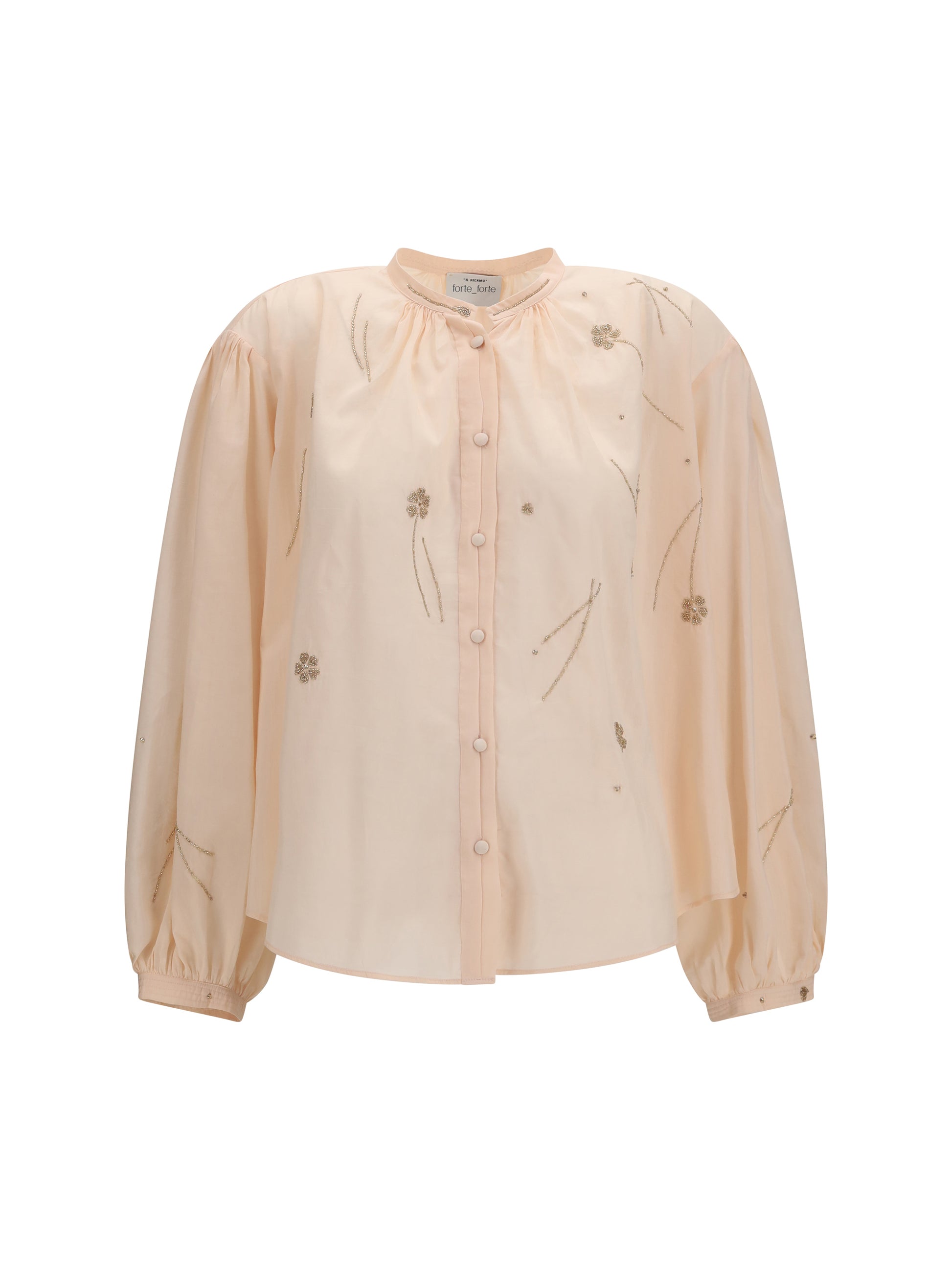 Forte_Forte Women Fleurs D’Orient Embroidered Voile Bohemian Shirt FORTE FORTE
