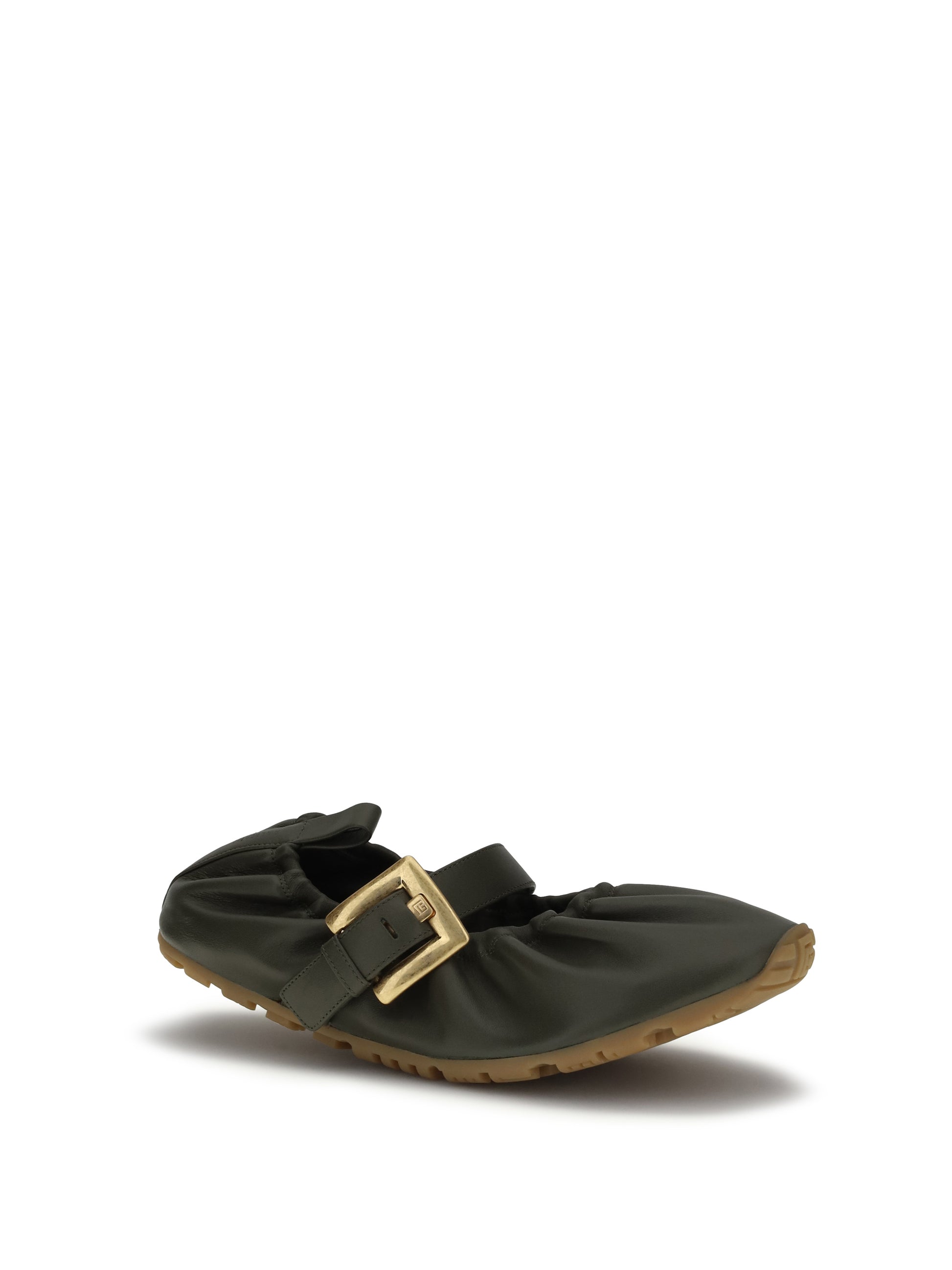 Balmain Women Buckle Strap Ballerinas BALMAIN