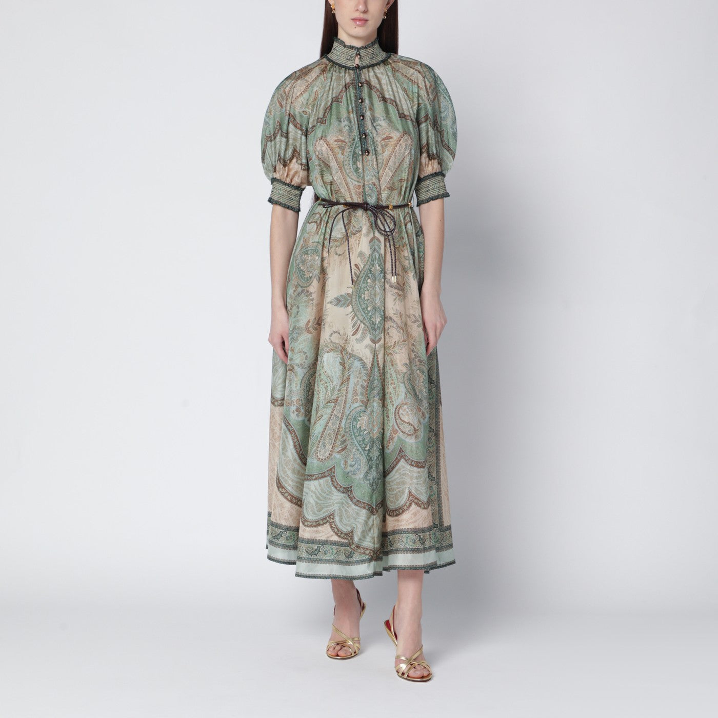 Zimmermann Wanderlust Billow Dress With Tapestry Print Women ZIMMERMANN