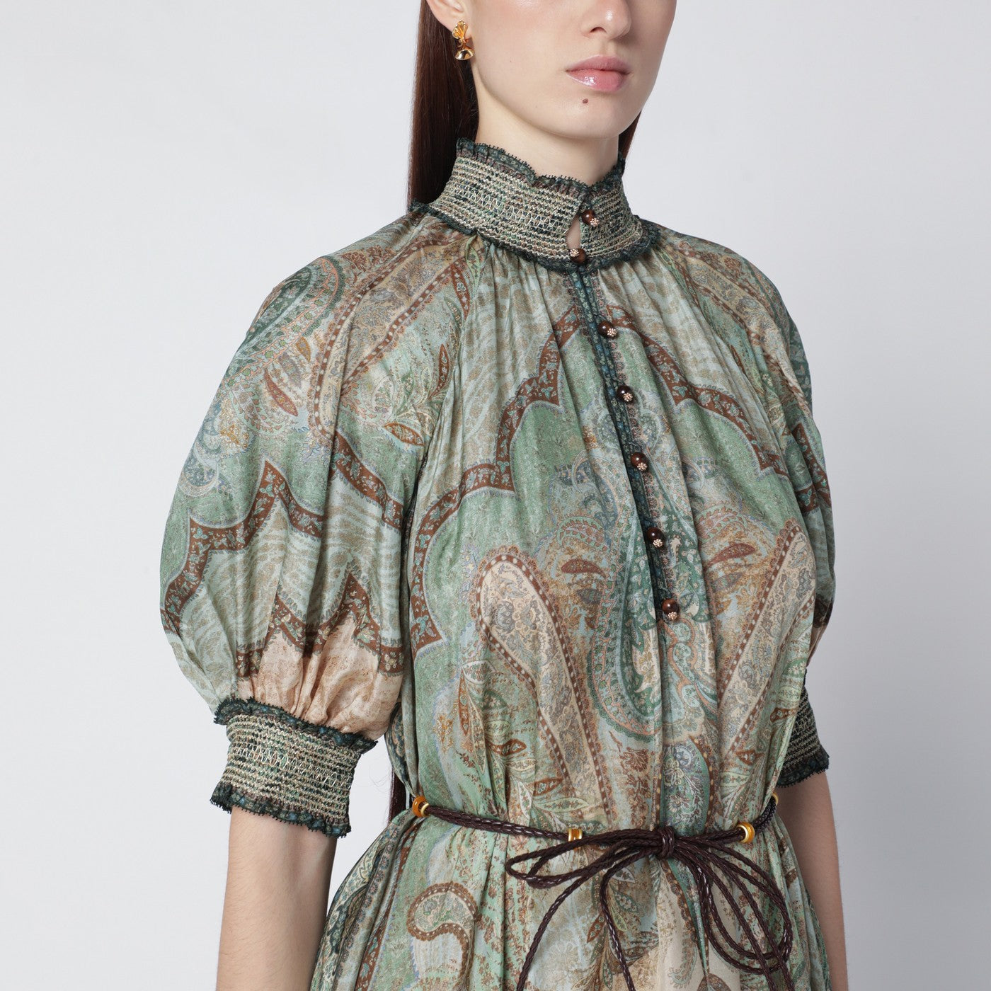 Zimmermann Wanderlust Billow Dress With Tapestry Print Women ZIMMERMANN